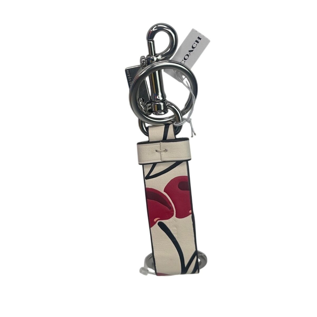 Coach Coach Trigger Snap Bag Charm With Cherry Print Keychain Size ONE SIZE - 7 Thumbnail