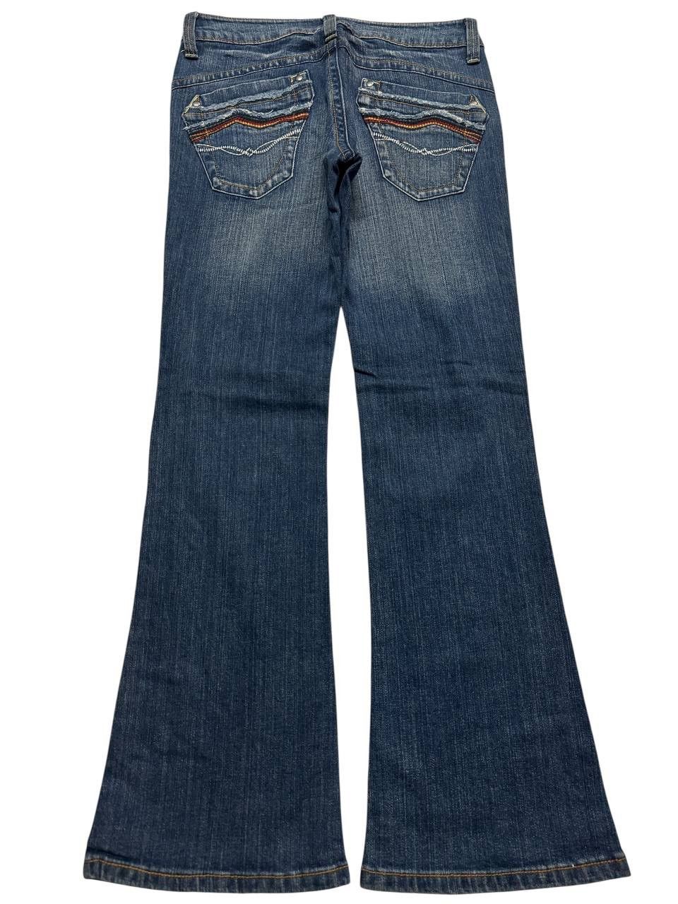 Designer 💥Flared💥Vintage Japanese Mudwash Bell Bottom Jeans Size US 29 - 2 Thumbnail