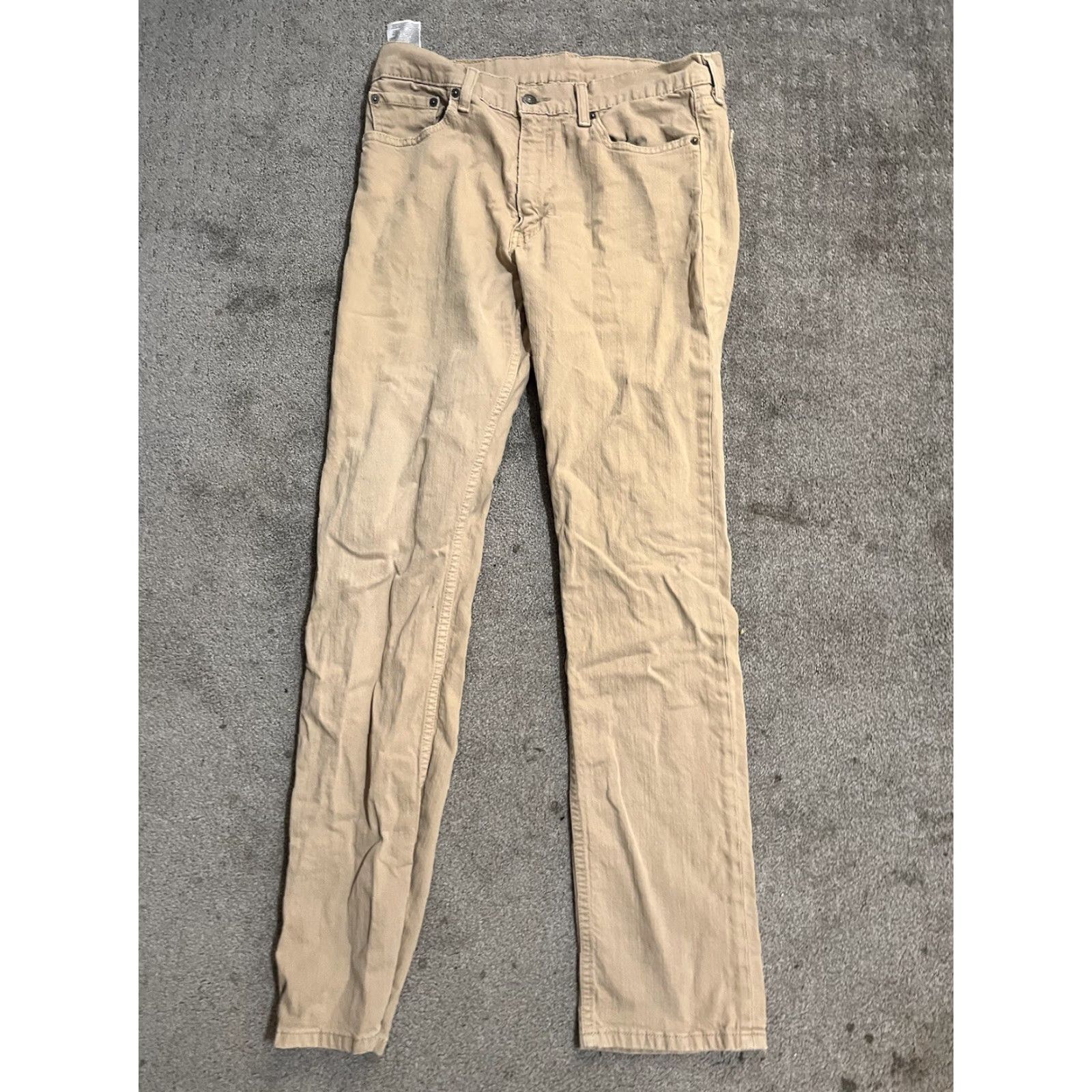 Levi's Levi's Jeans Beige 514 Straight 32x32 Regular Mens Size US 32 / EU 48 - 3 Thumbnail