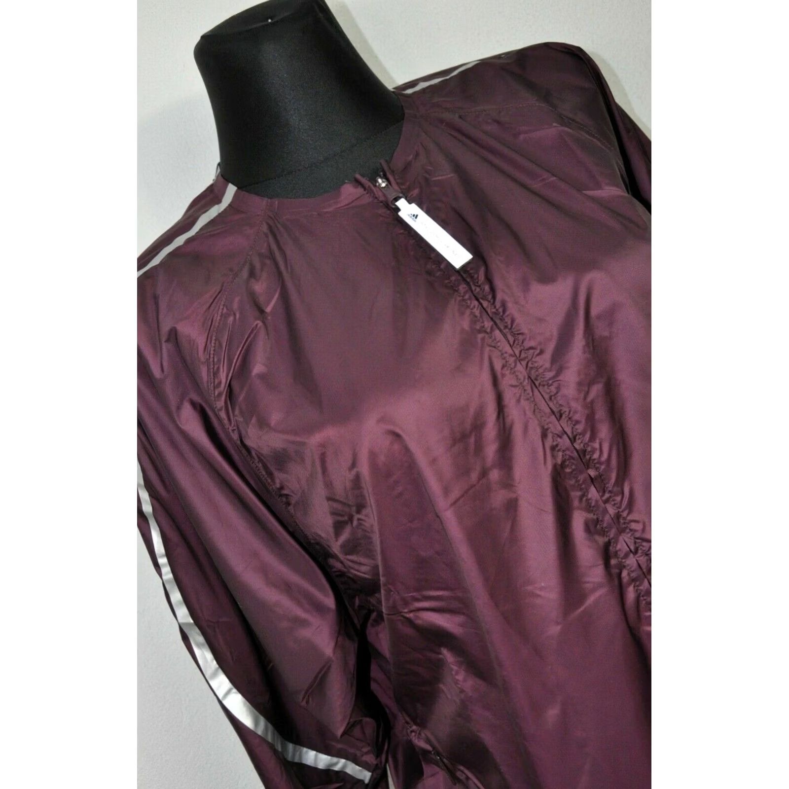 Stella McCartney adidas by Stella McCartney Run Light Jacket Women's M Windbreaker Jacket Purple Logo Activewear 100% Polyester Zip Womens Size M / US 6-8 / IT 42-44 - 2 Thumbnail