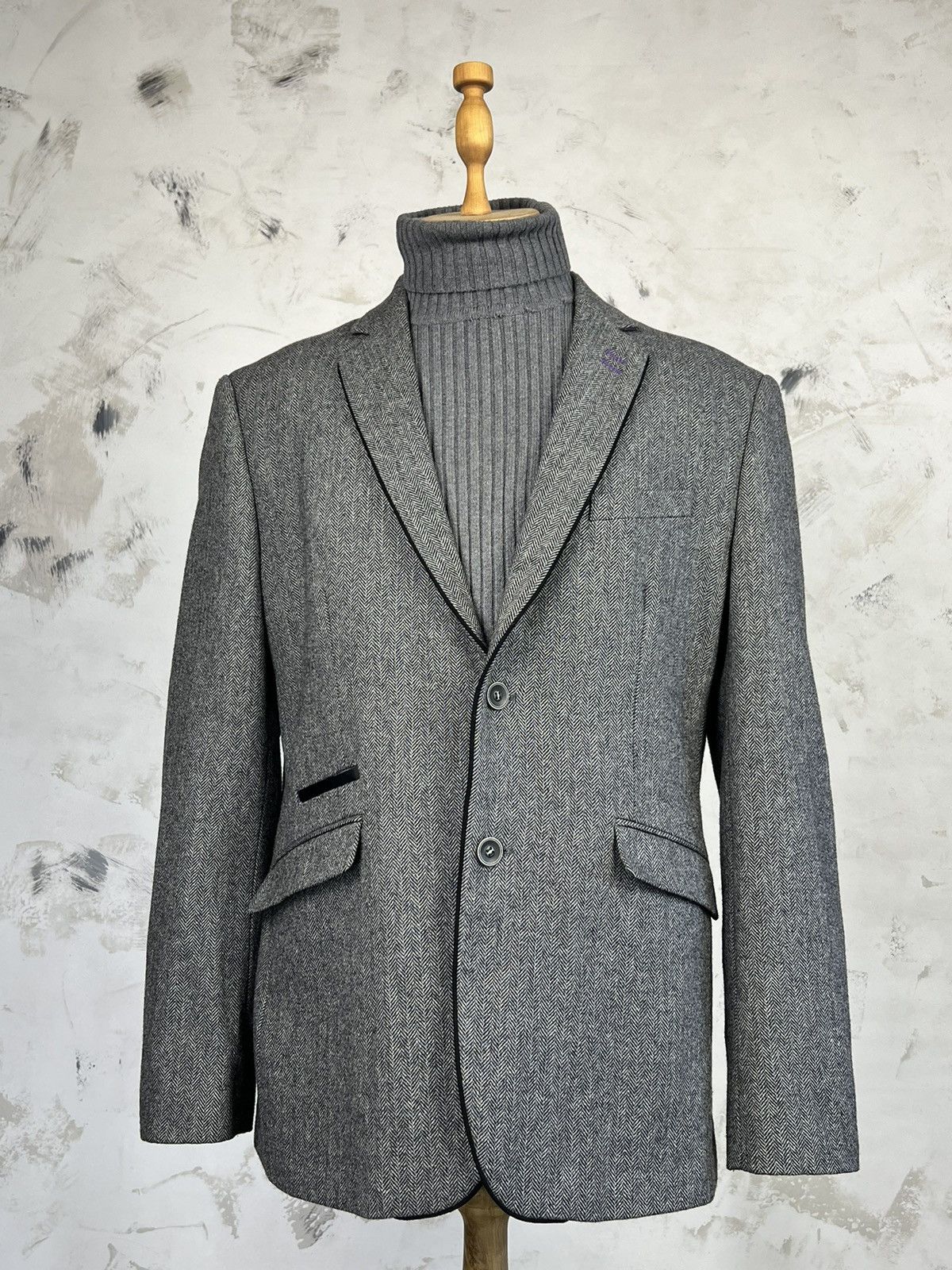 Vintage Cavani Blazer Suit Jacket Size 52 R M - XL Size 52R - 2 Thumbnail