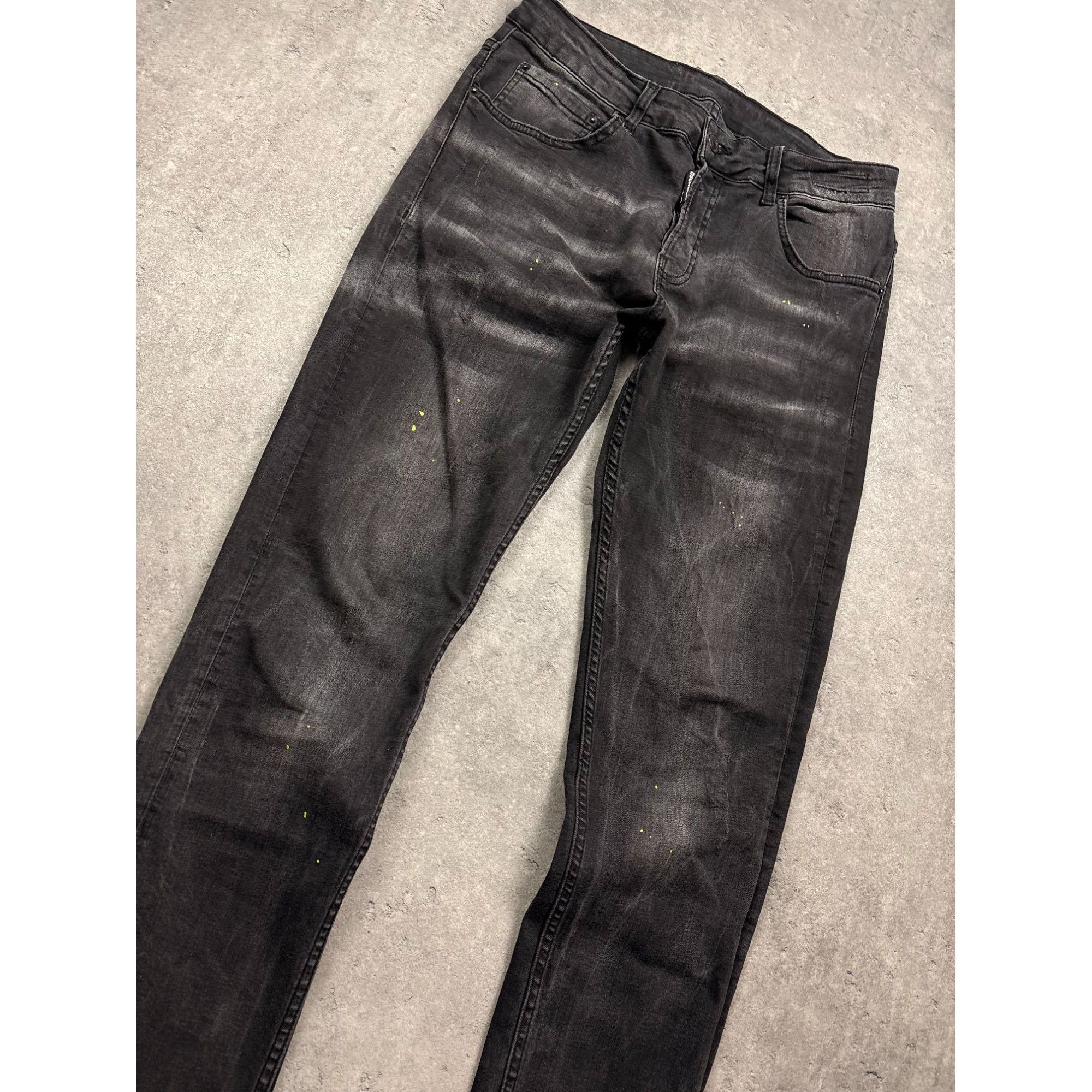 Dsquared2 Dsquared2 Mens Slim-Fit Black Denim Jeans With Distressed De Size US 32 / EU 48 - 14 Thumbnail
