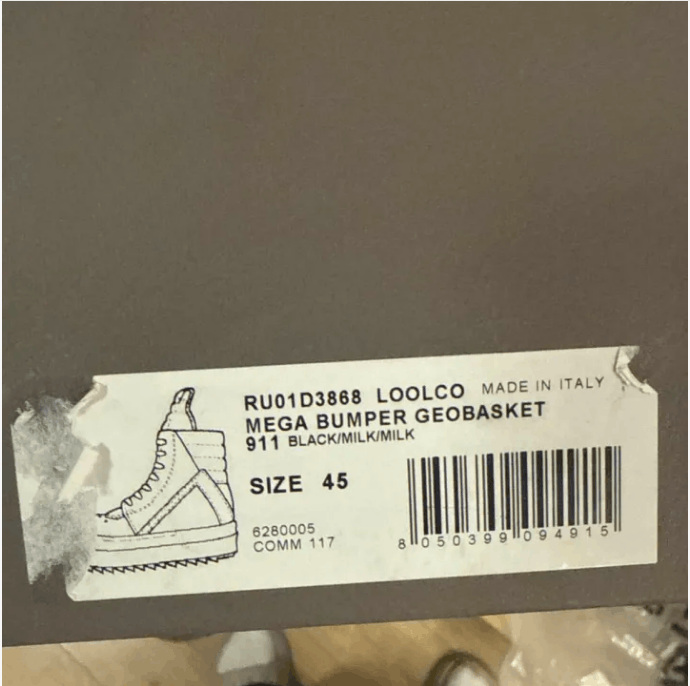 Rick Owens Rick Owens Hi-Top Sneakers Size US 12 / EU 45 - 7 Thumbnail