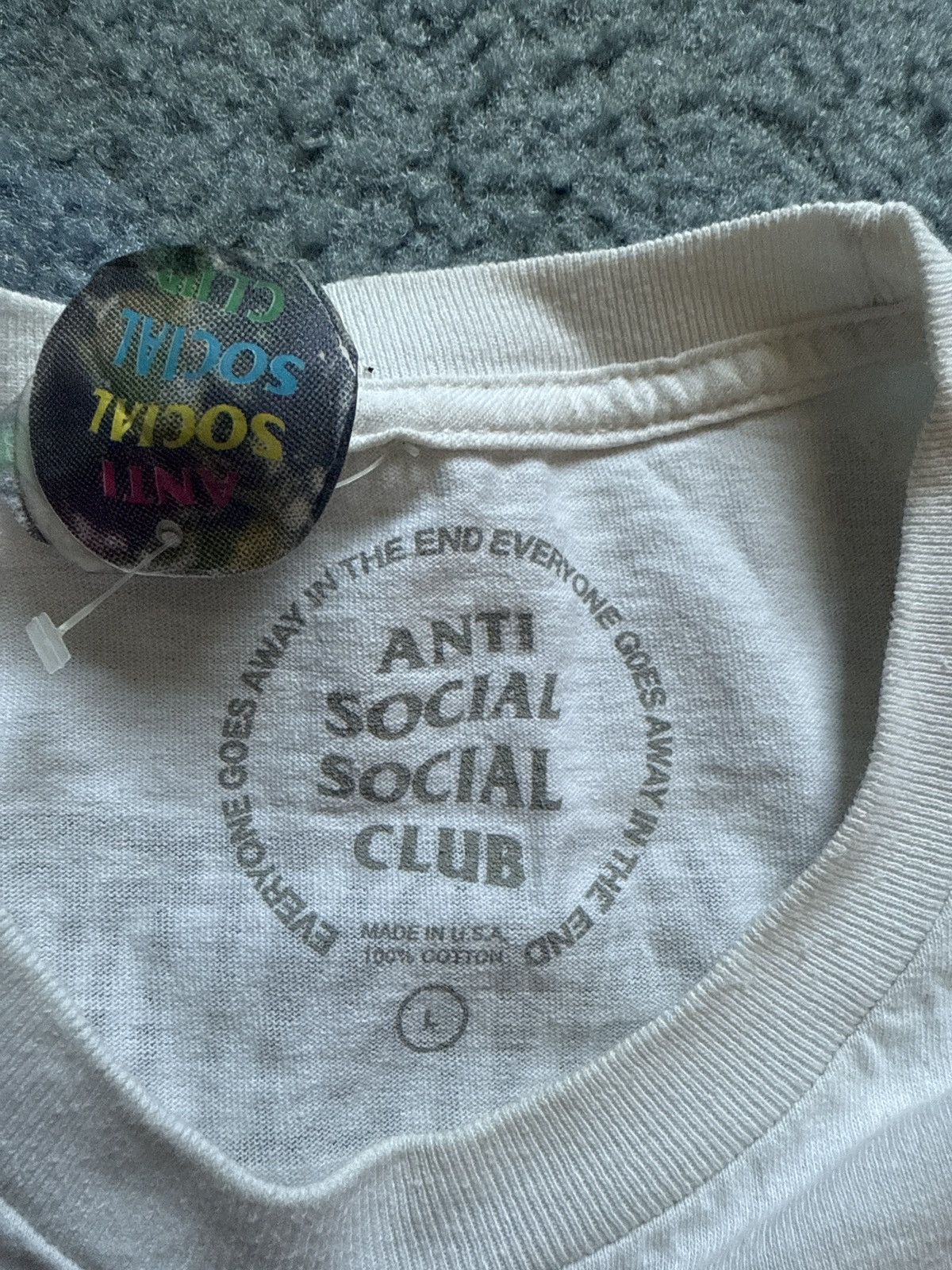 Anti Social Social Club × Undefeated Undefeated x Anti Social Social Club White Tee Size US L / EU 52-54 / 3 - 3 Thumbnail