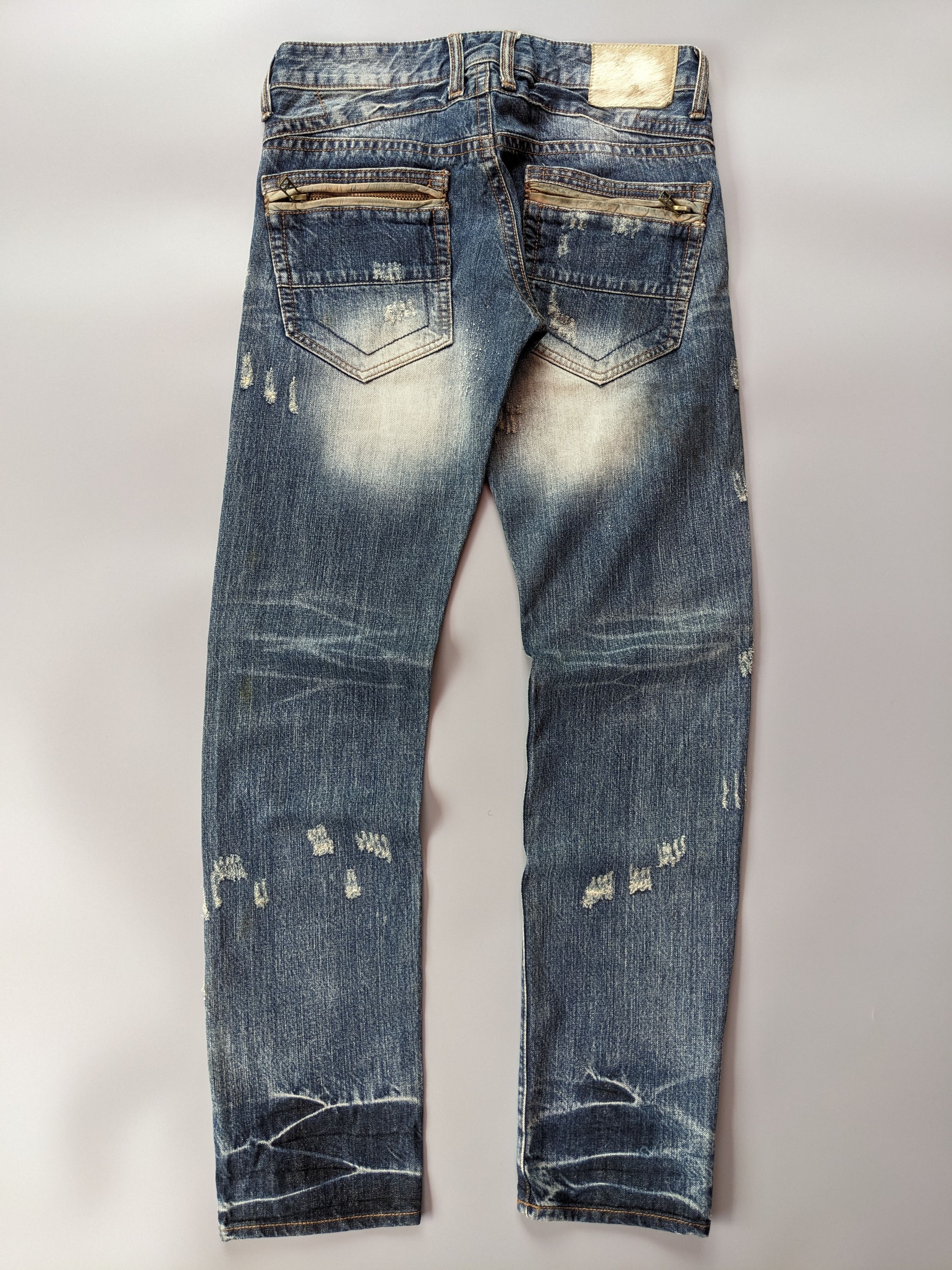 Japanese Brand Standards Of Urban Craft faded distressed jeans Size US 31 - 2 Thumbnail
