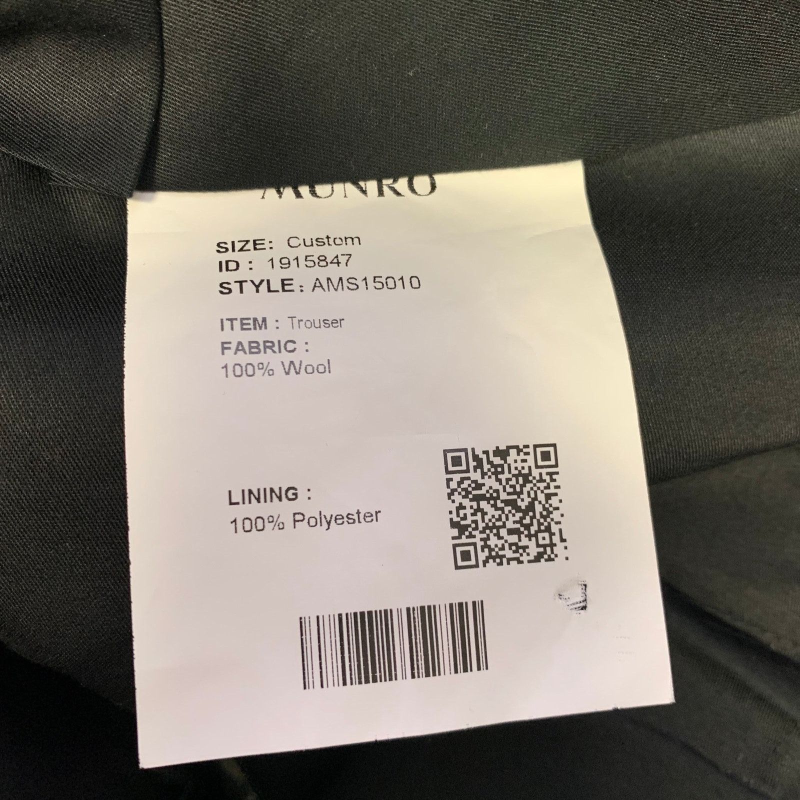 Other ATELIER MUNRO Size 32 Grey Wool Slim Fit Dress Pants Size US 32 / EU 48 - 4 Thumbnail