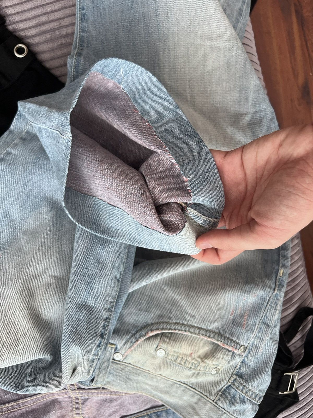 Versace Versace Jeans Couture Vintage Y2k Denim Pans Hype Washed Size US 38 / EU 54 - 13 Thumbnail