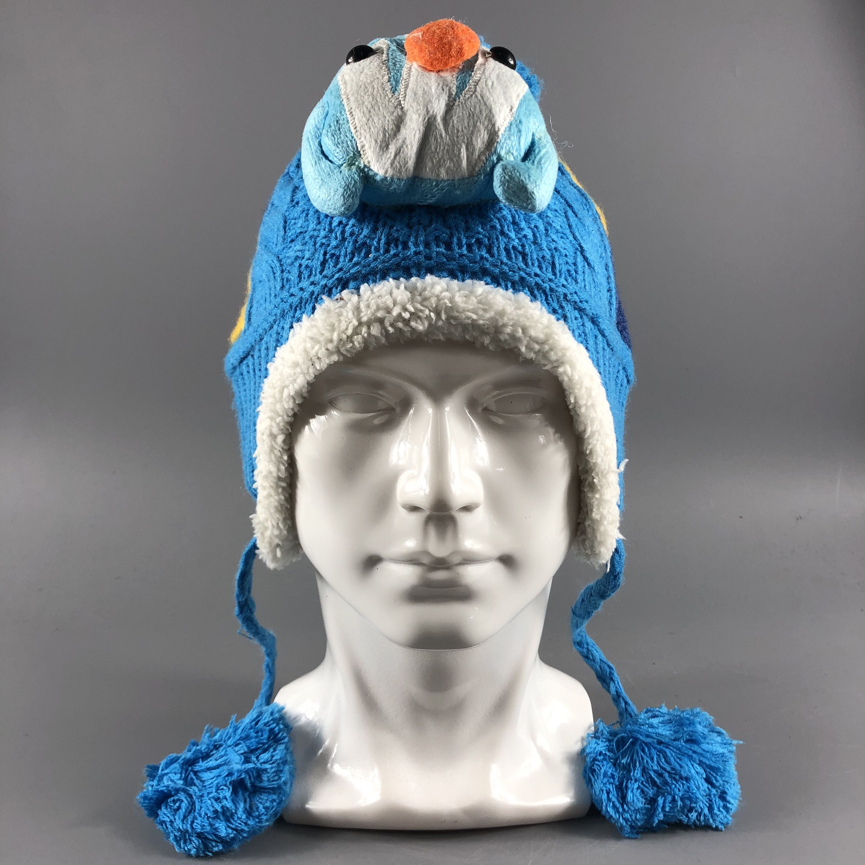 image of Anima x Vintage Pokemon Hats Earflap Beanie Crochet Snow Hat Snow Cap B425, Men's