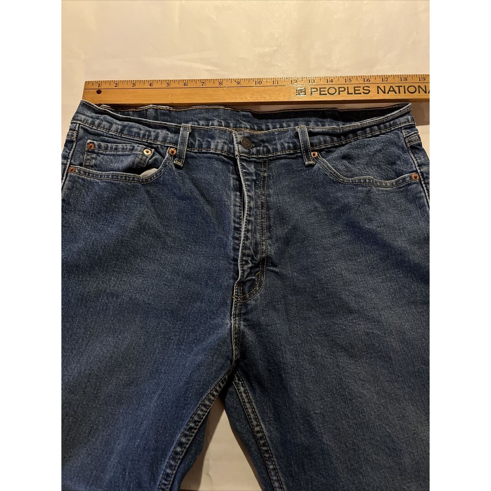 Levi's Levis 505 Jeans Mens 38x30 Denim Dark Wash Cotton Blue Y2k Size US 38 / EU 54 - 4 Thumbnail