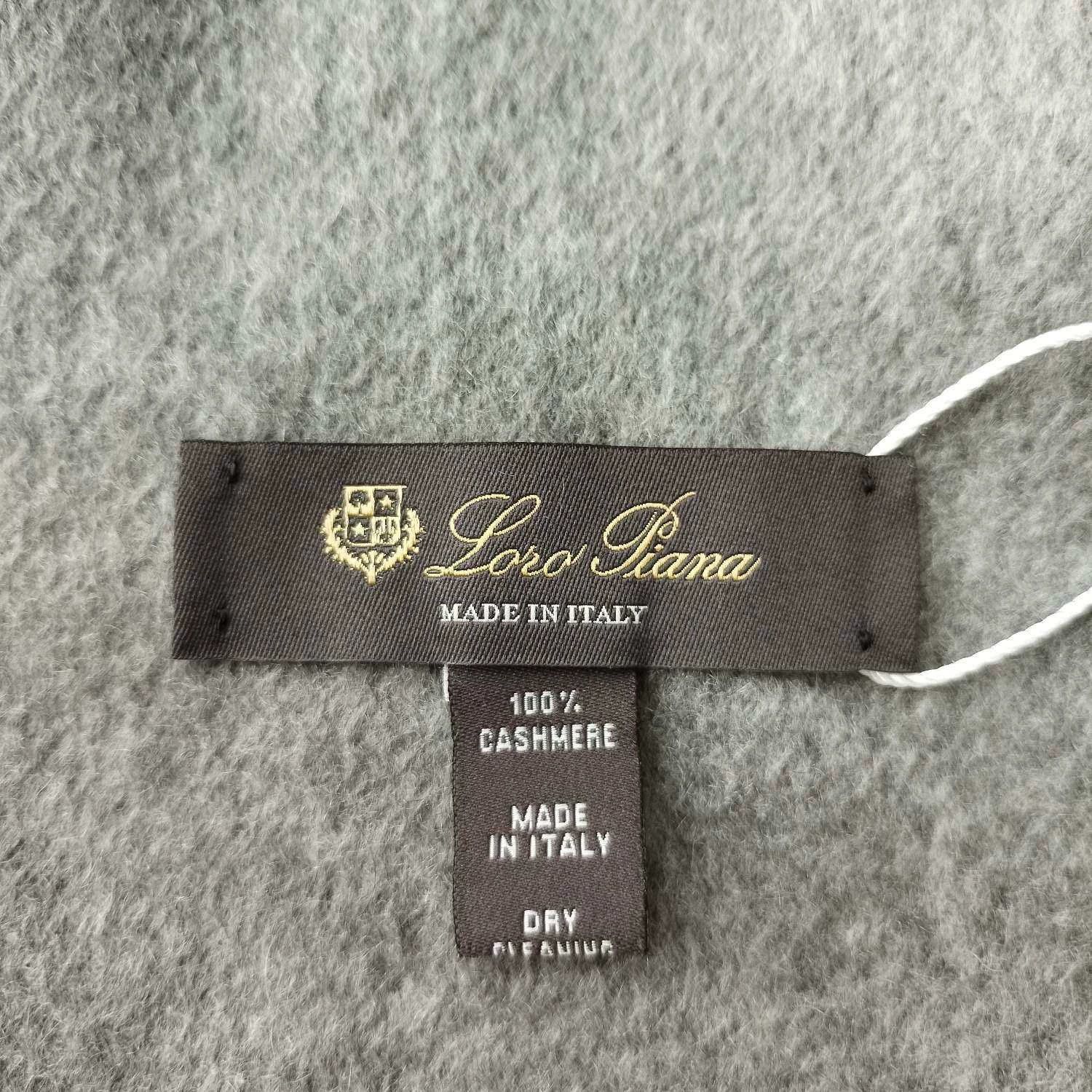 Loro Piana Loro Piana unused solid cashmere gray scarf 190x45 Size ONE SIZE - 4 Thumbnail