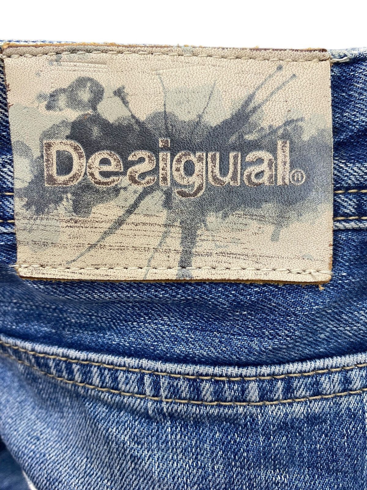 Desigual Desigual Brand Distressed Patchwork Style Loose Jeans Size US 34 / EU 50 - 16 Thumbnail