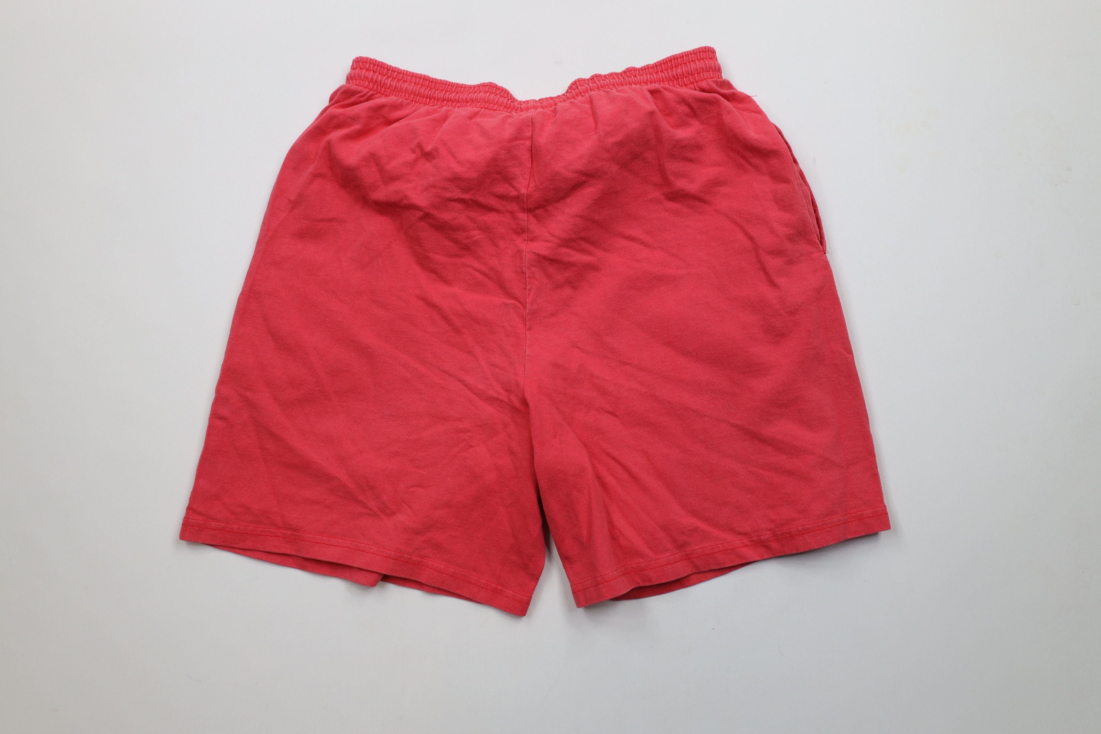 Vintage Vintage 90s Streetwear Above Knee Shorts Red Cotton USA Size US 34 / EU 50 - 7 Thumbnail