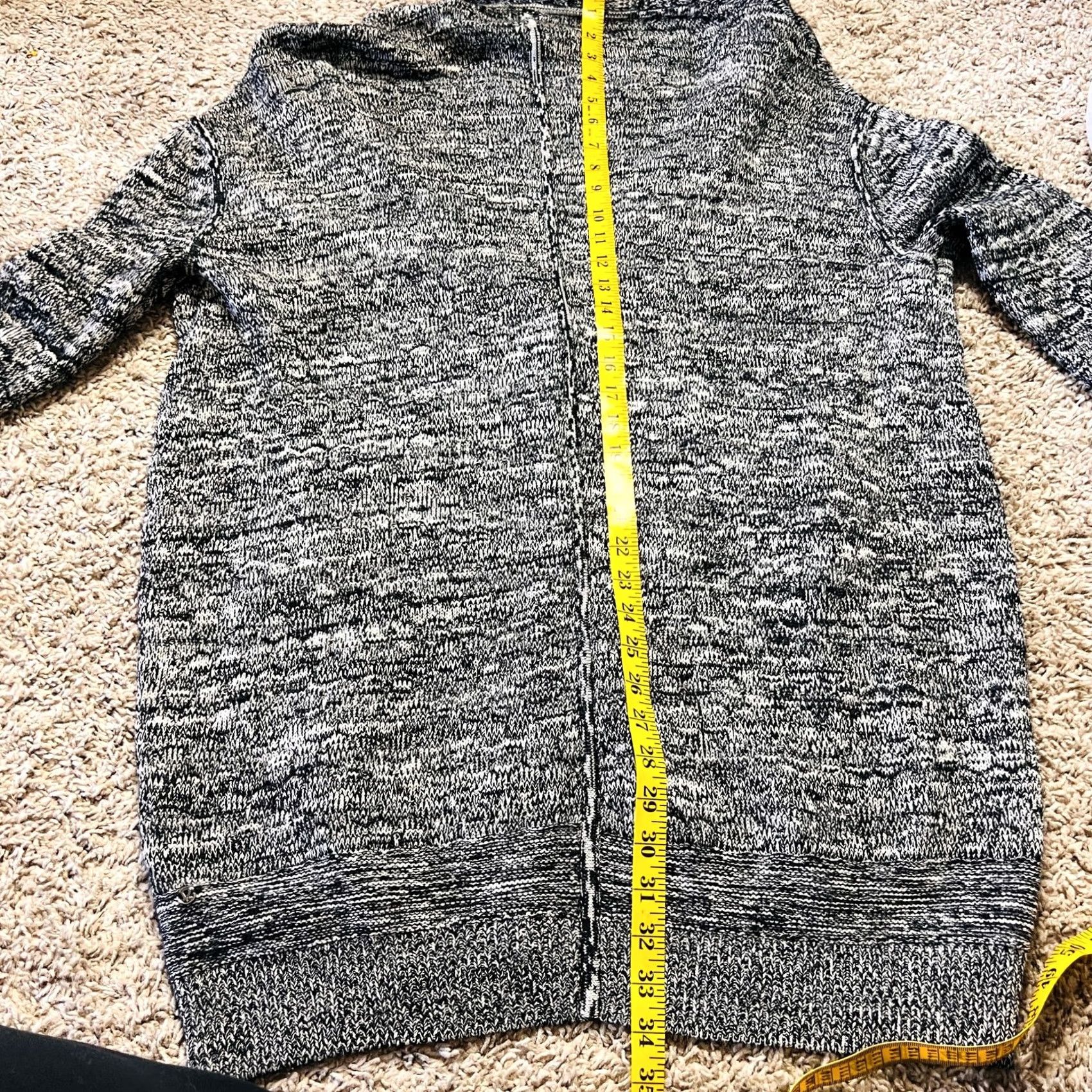 Lululemon VINTAGE Lululemon Cardigain 3-in-1 Jacket Coat Women M Gray Black Speckled 90s Retro Womens Size M / US 6-8 / IT 42-44 - 4 Thumbnail