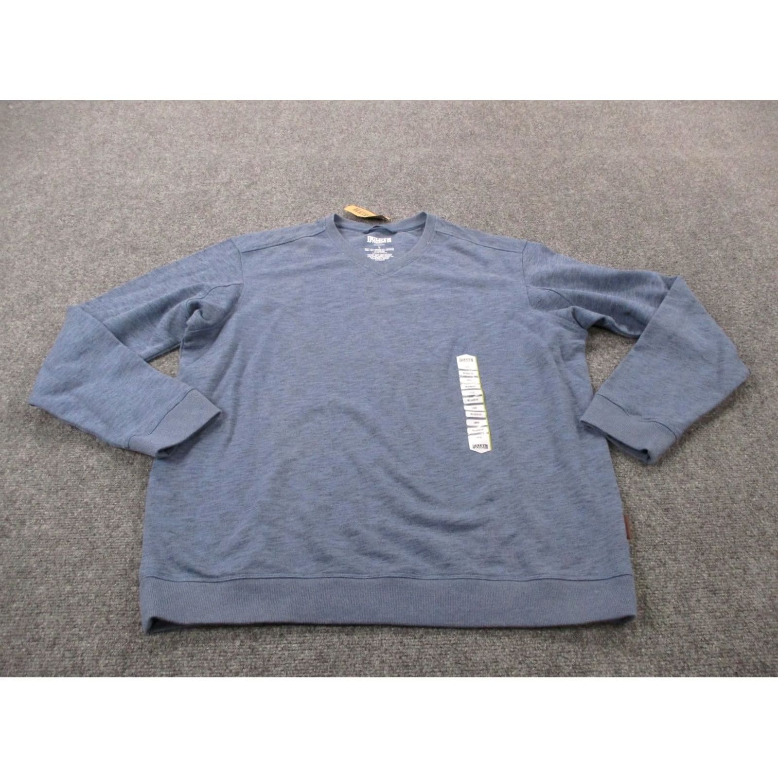Vintage Duluth Shirt Mens L Blue Pullover Loophole V Neck Relaxed Knit Thermal Logo Outdoor Fall Winter Size US L / EU 52-54 / 3 - 2 Thumbnail