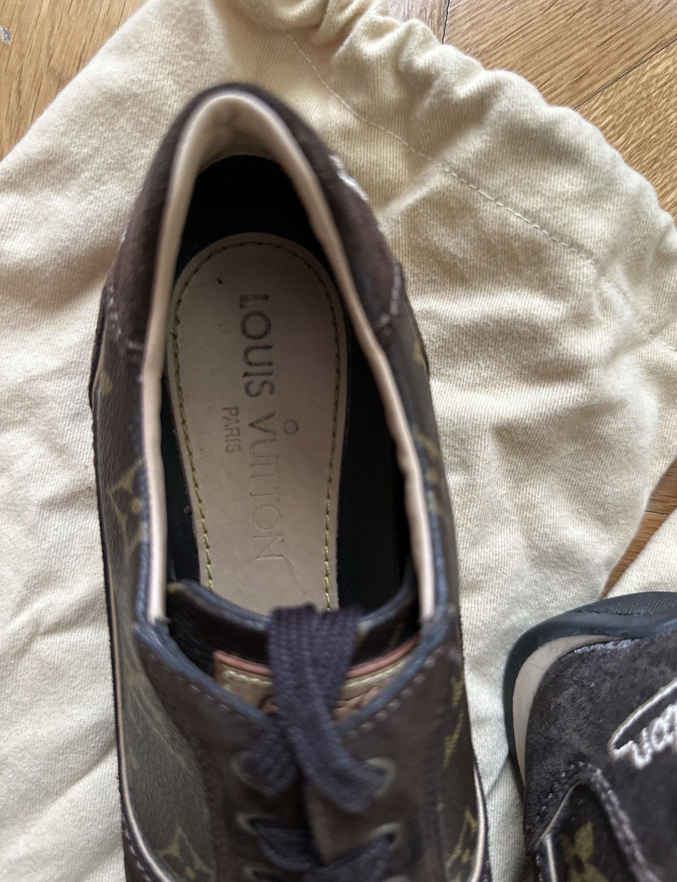 Louis Vuitton LOUIS VUITTON 2009 Monogram Low Profile Sneakers Trainers Lv Size US 5.5 / IT 35.5 - 7 Thumbnail