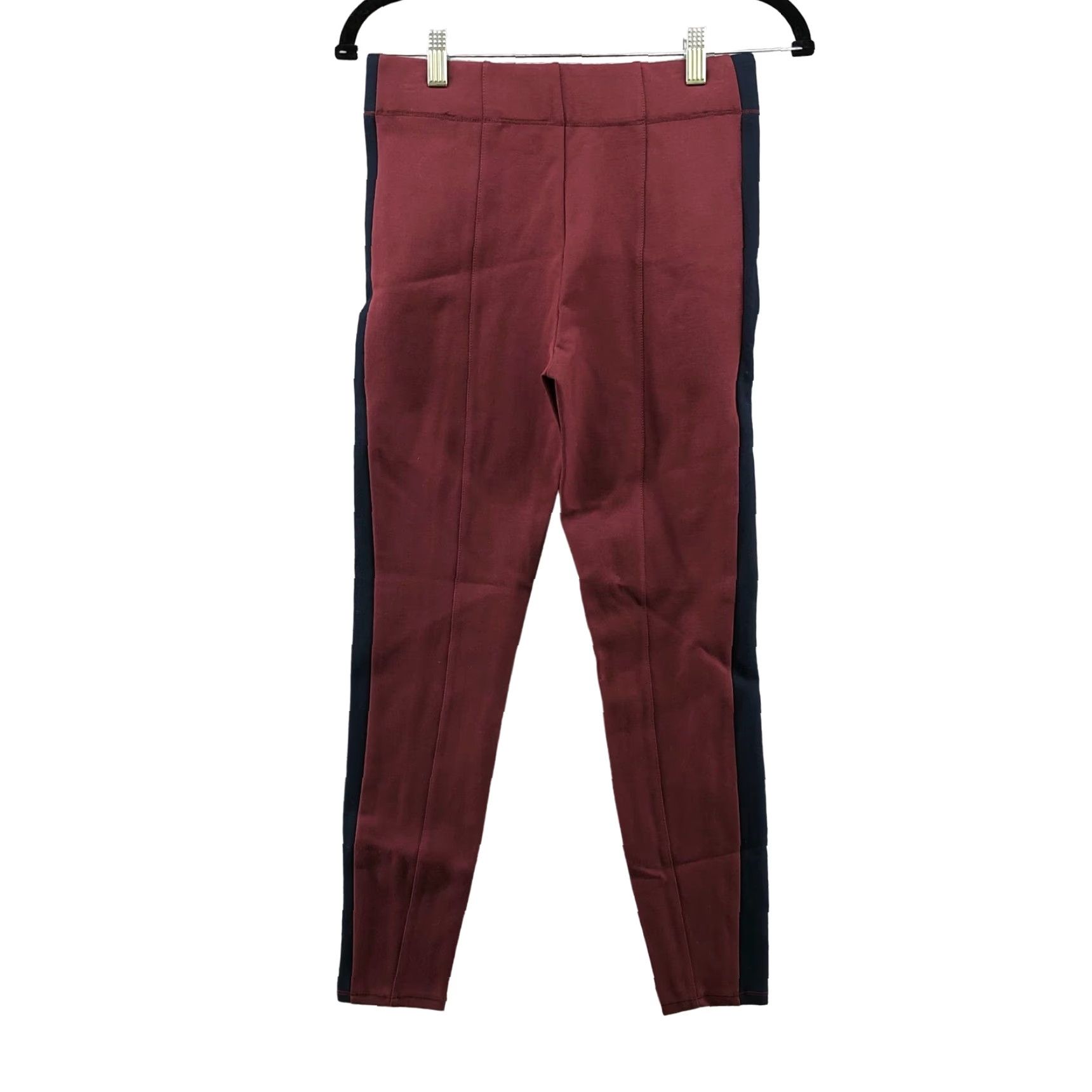 Abercrombie & Fitch Abercrombie & Fitch Leggings Womens S Red Burgundy High Rise Yoga Workout Size 28" / US 6 / IT 42 - 2 Thumbnail
