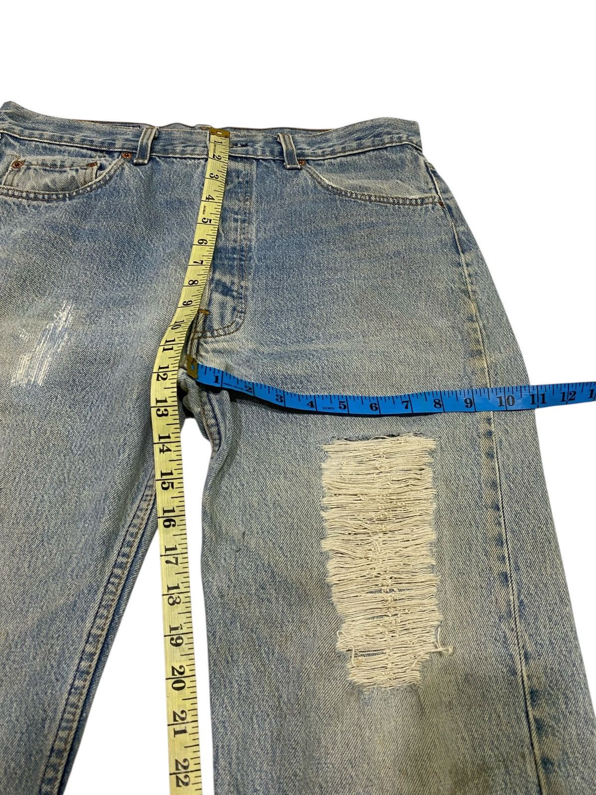 Levi's Vintage Levis 501 distressed grunge style jeans Size US 34 / EU 50 - 14 Thumbnail