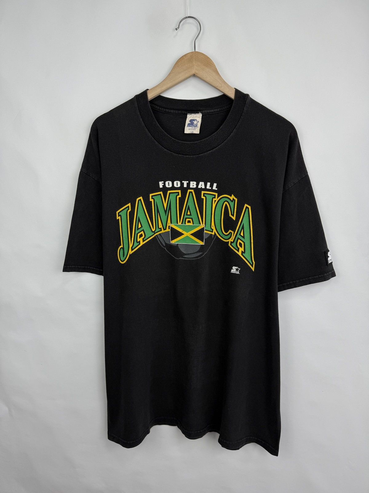 Starter 🇯🇲 Vintage 90s Starter Jamaica Football Retro T-Shirt Soccer Size US L / EU 52-54 / 3 - 2 Thumbnail