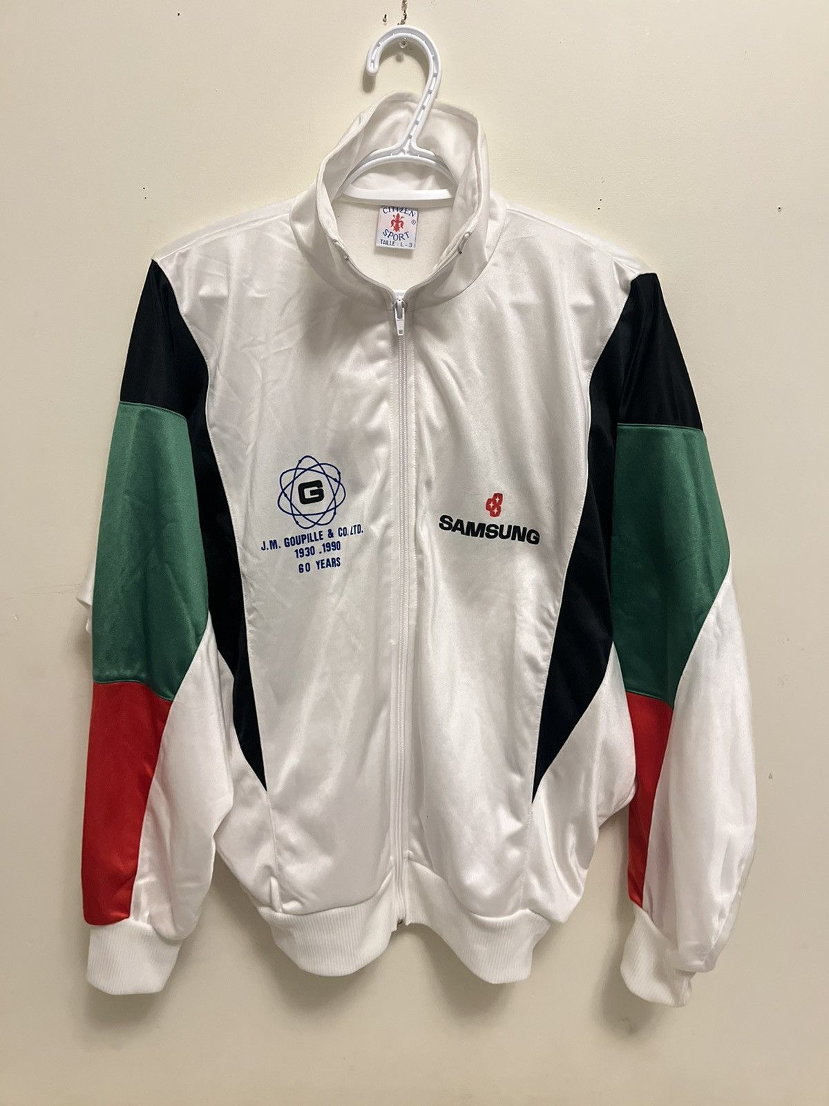 Vintage Rare 90s Samsung Electronics Promo Track Sport Jacket Size US L / EU 52-54 / 3 - 2 Thumbnail