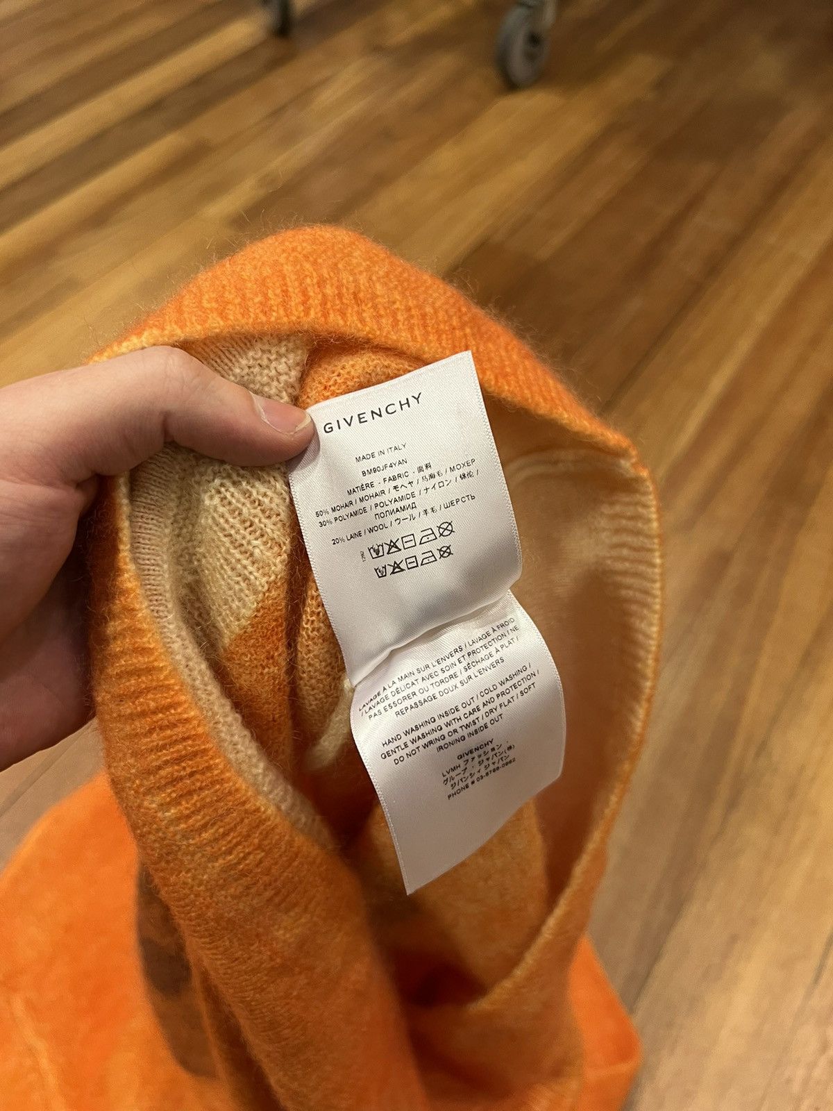 Givenchy Givenchy mohair knit pumpkin sweater Size US L / EU 52-54 / 3 - 5 Thumbnail