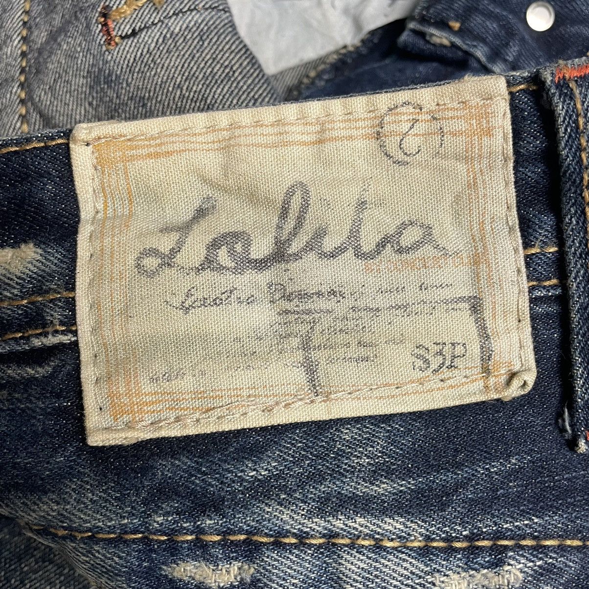 If Six Was Nine × Japanese Brand × Le Grande Bleu (L.G.B.) 🇯🇵 LOLITA RUSTY SUPER FLARE DENIM PANTS Size 30" / US 8 / IT 44 - 17 Thumbnail