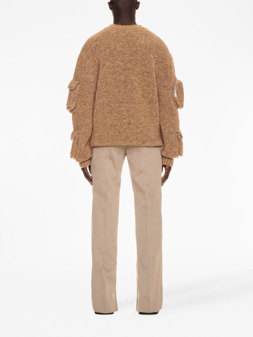 Off-White o1y0325 Crewneck Sweater in Camel Size US S / EU 44-46 / 1 - 4 Thumbnail