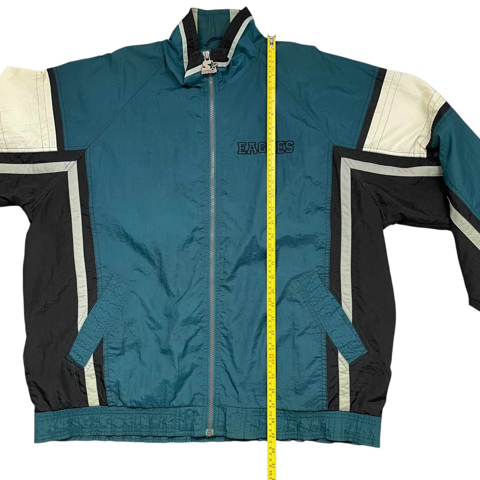 NFL VTG 90s PHILADELPHIA EAGLES STARTER WINDBREAKER JACKET Size US XL / EU 56 / 4 - 6 Thumbnail