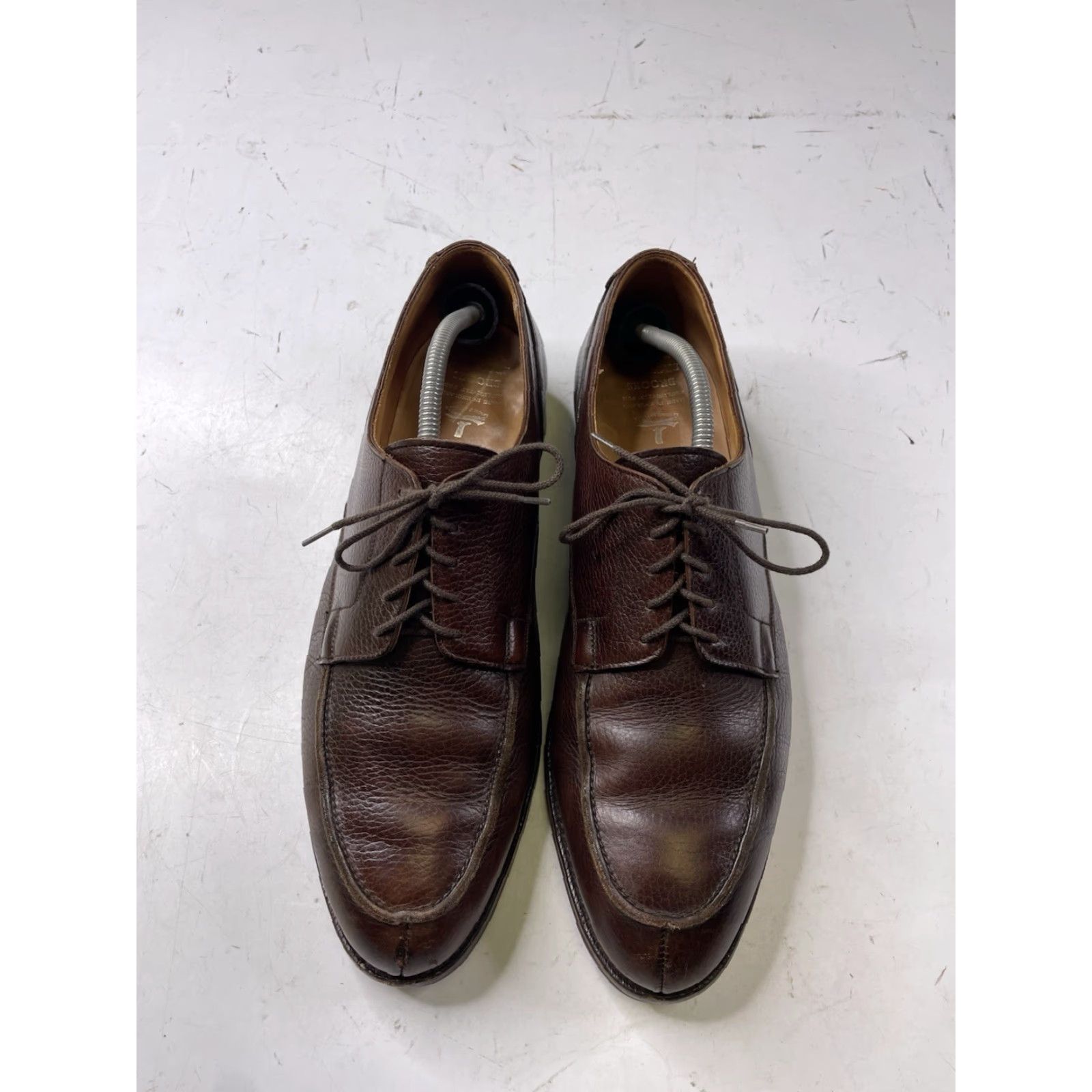 Brooks Brothers Brooks Brothers Peal & Co ENGLAND Brown Leather Split Toe Blucher Dress 12 D Oxford Shoes Men Leather Brown 12 D ENGLAND Brooks Brothers Shoes Size US 12 / EU 45 - 2 Thumbnail