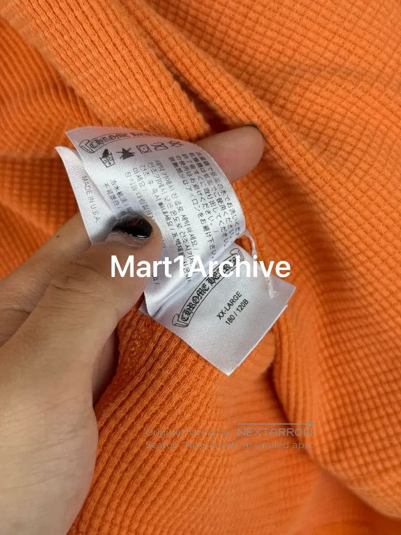 Chrome Hearts CHROME HEARTS Waffle orange long-sleeve Size US XXL / EU 58 / 5 - 8 Thumbnail