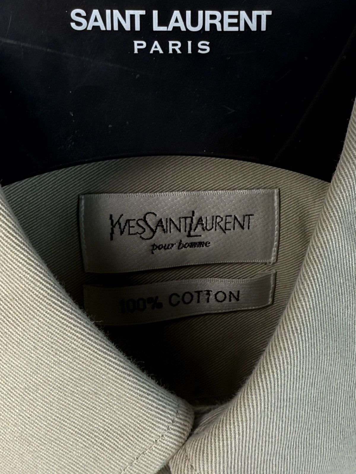 Yves Saint Laurent Beige YSL Shirt Short Sleeve Button Up Collar Vintage Y2K Size US M / EU 48-50 / 2 - 4 Thumbnail