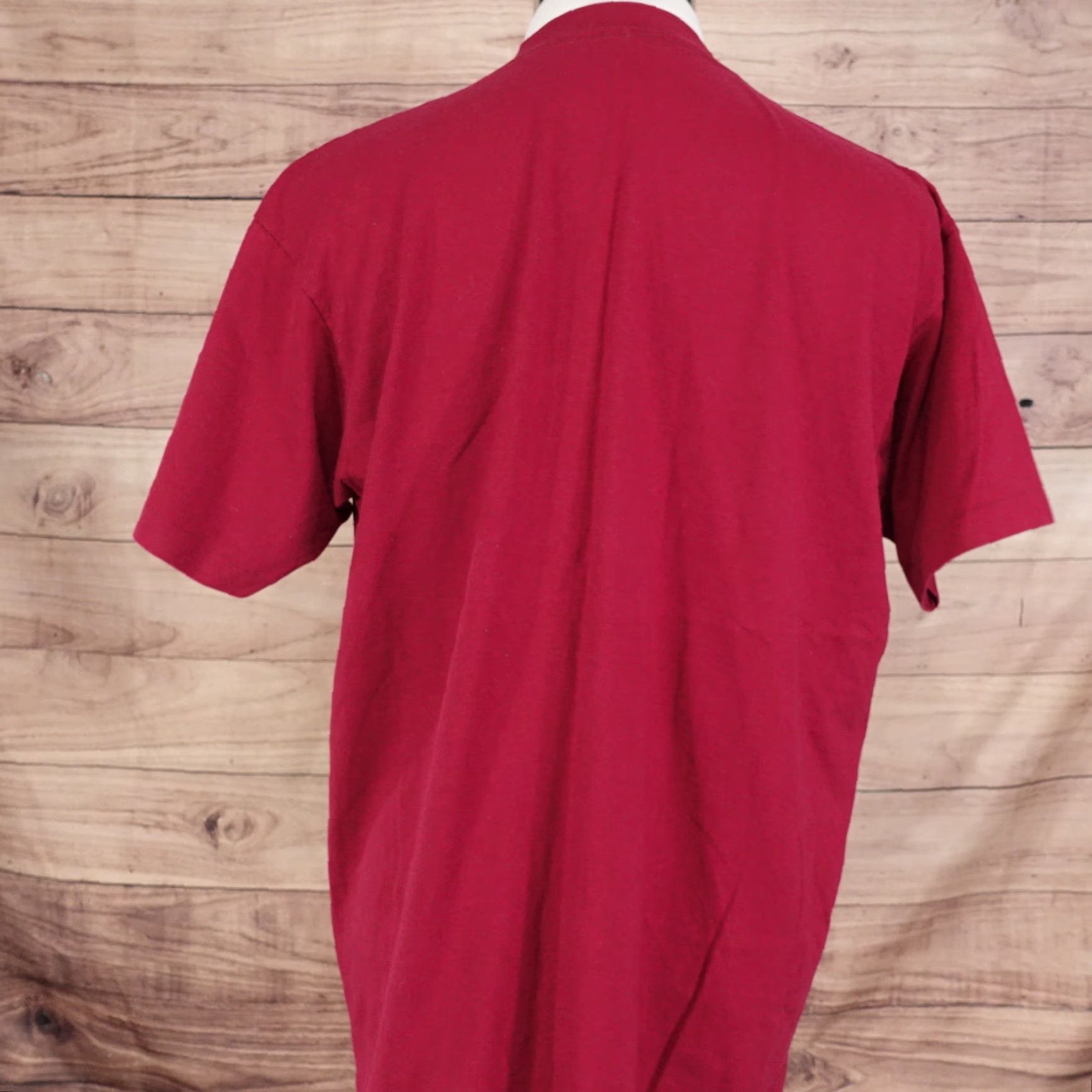 Fruit Of The Loom Vintage Medical Single Stitch USA Made T-Shirt Unisex Adult XL Burgundy Cotton 80s 90s Size US XL / EU 56 / 4 - 6 Thumbnail