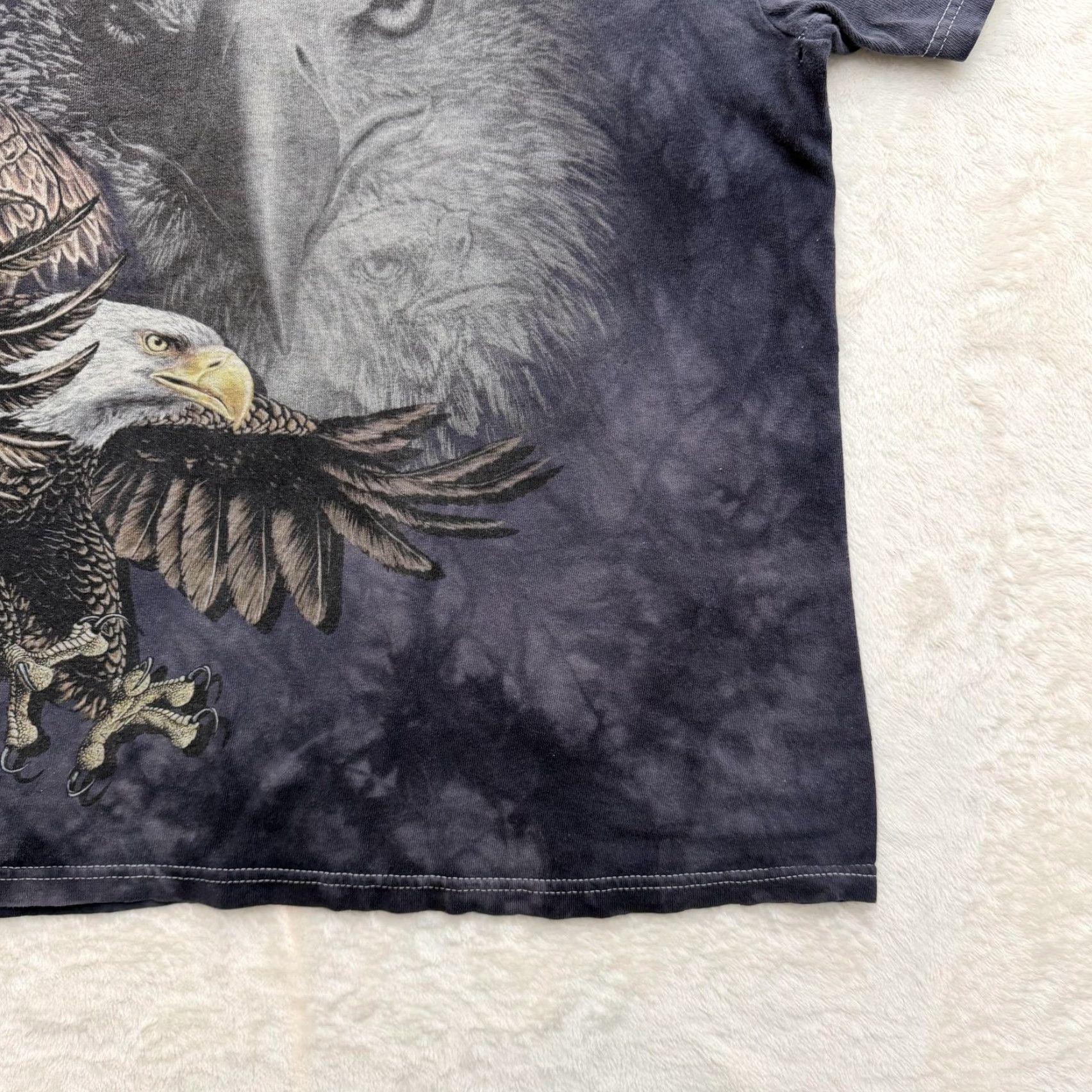 The Mountain VINTAGE The Mountain Shirt Mens XL Black Tie Dye Bald Eagle Graphic Patriotic USA Size US XL / EU 56 / 4 - 3 Thumbnail