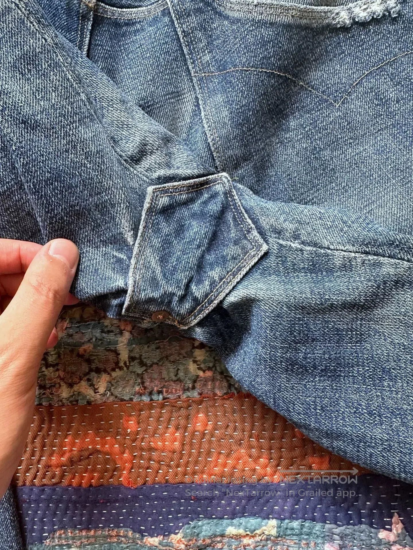 RRL Ralph Lauren rrl distressed vintage denim pants. Size US 36 / EU 52 - 7 Thumbnail