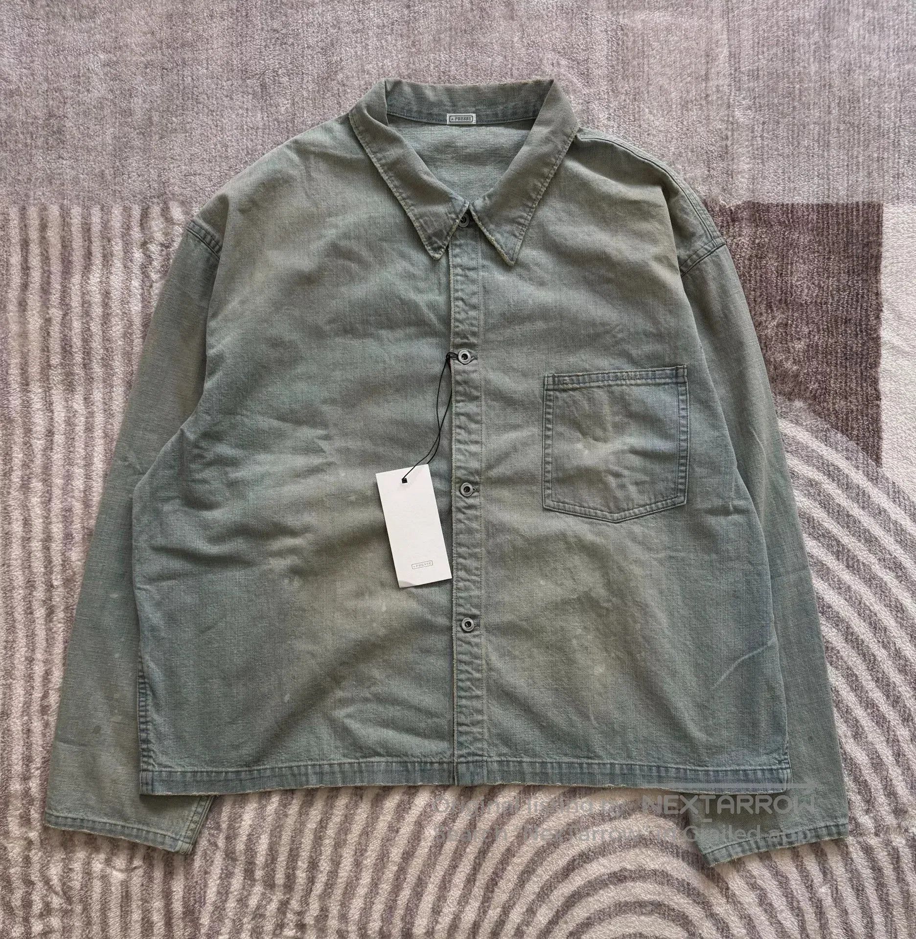 A.PRESSE navy denim jacket by A.PRESSE. Size US M / EU 48-50 / 2 - 1 Thumbnail