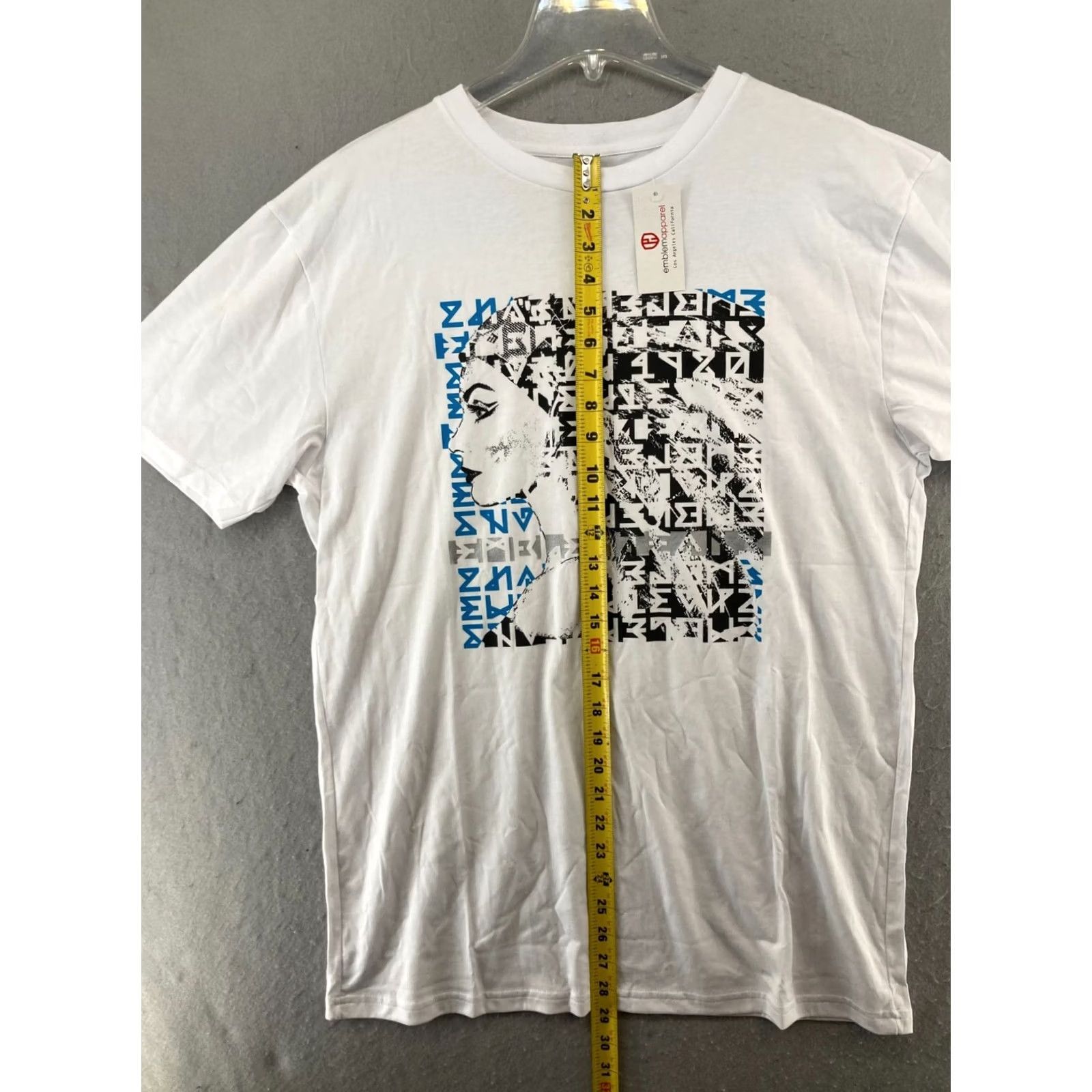 Vintage Emblem Apparel Graphic Print Runes TShirt 2XL White NWT Mens Women Size XXL / US 16-18 / IT 52-54 - 3 Thumbnail
