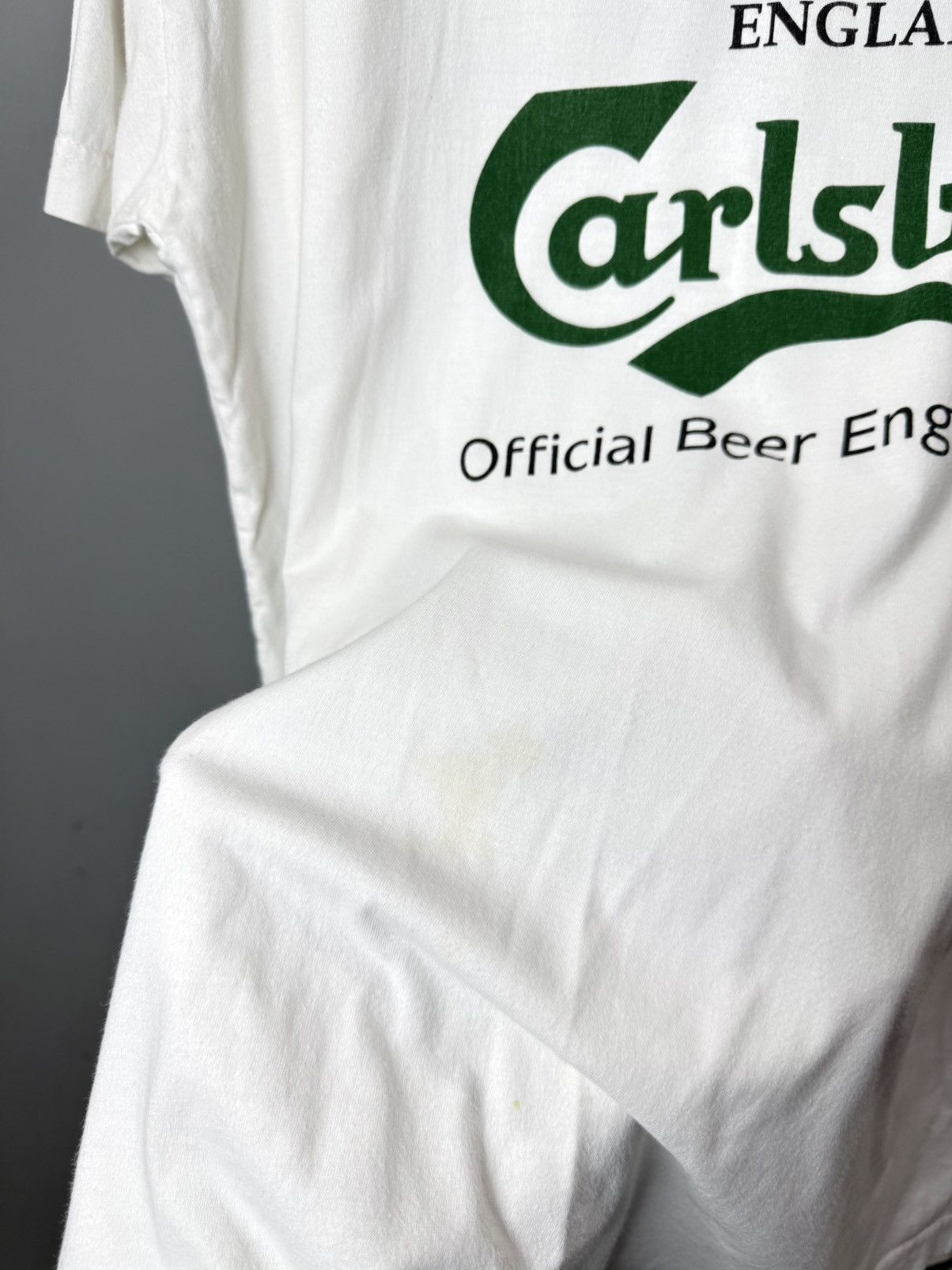 Umbro 90’s Vintage Umbro England Carlsberg Beer T Shirt Soccer Size US XL / EU 56 / 4 - 6 Thumbnail