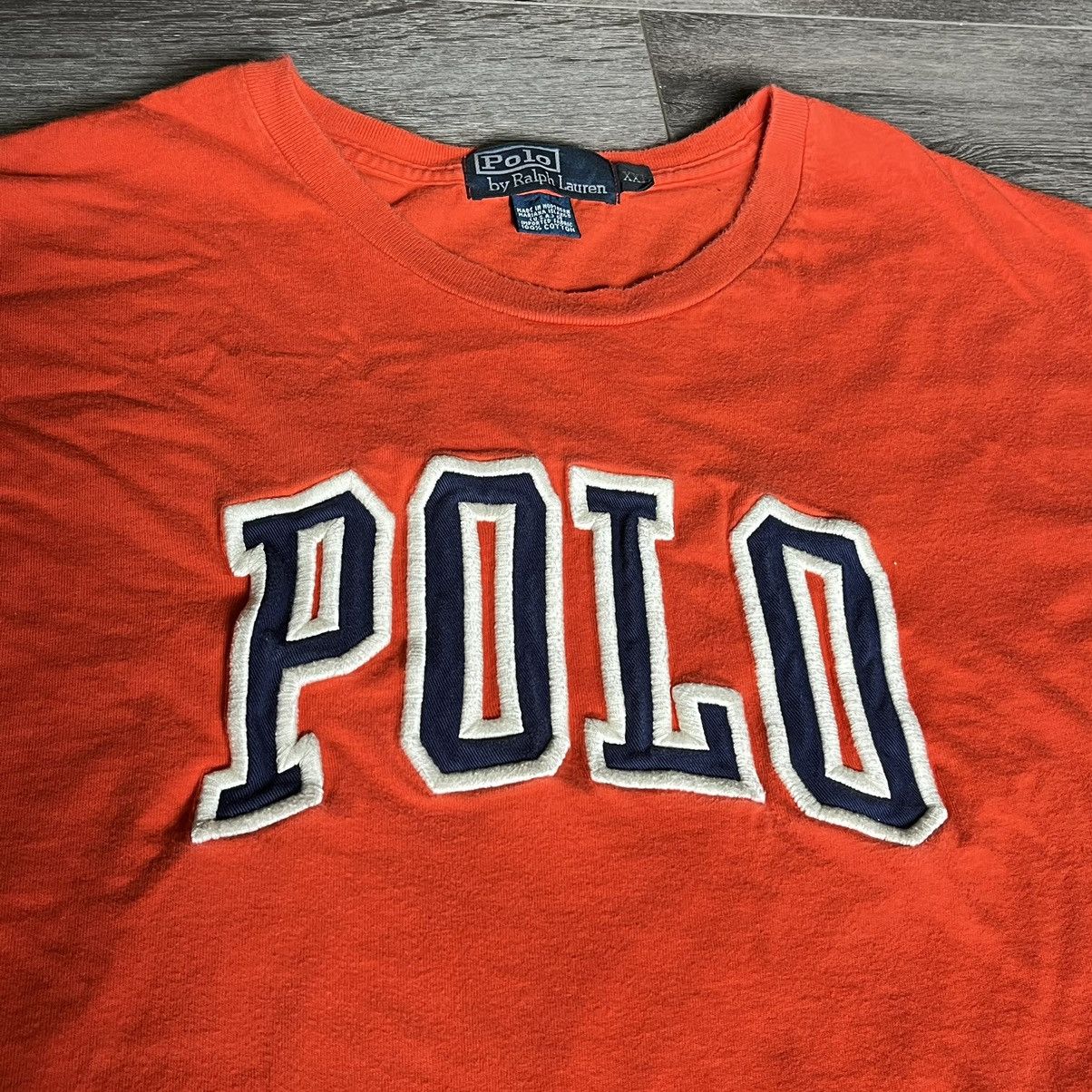 Polo Ralph Lauren Vintage Polo Ralph Lauren Embroidered Arch Longsleeve Tee Size US XXL / EU 58 / 5 - 2 Thumbnail