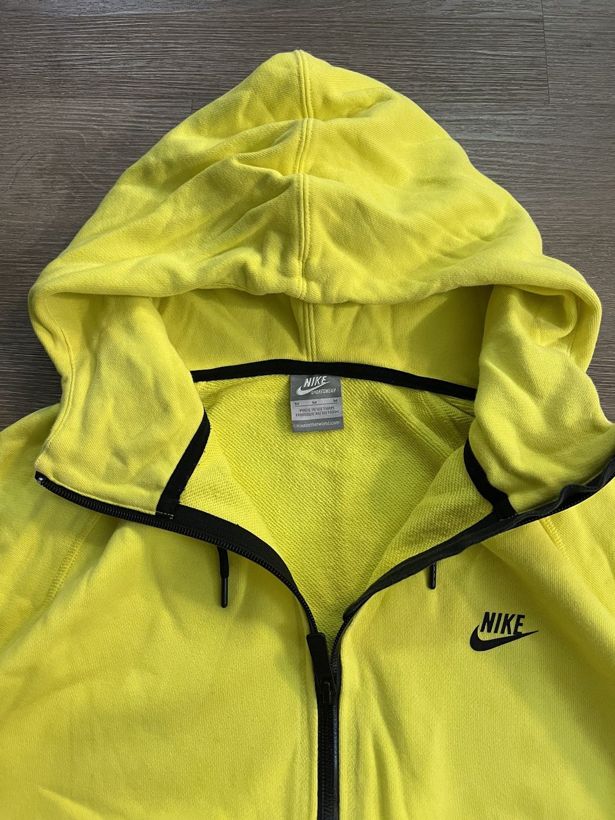Nike Y2K Nike Tech Fleece Hoodie Zip- Up Volt Lime Green Size US M / EU 48-50 / 2 - 4 Thumbnail