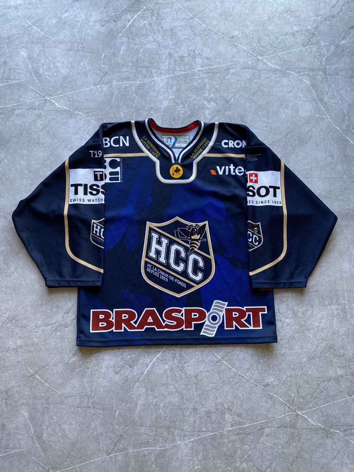 Vintage Vintage HC La Chaux-de-Fonds 2012-2013 Home Hockey Jersey Size US XXS / EU 40 - 2 Thumbnail
