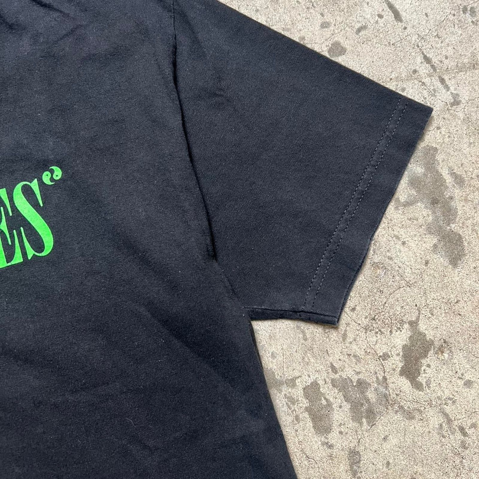 Pleasures Pleasures "Pleasures" black cotton T-shirt with neon green Size US M / EU 48-50 / 2 - 5 Thumbnail