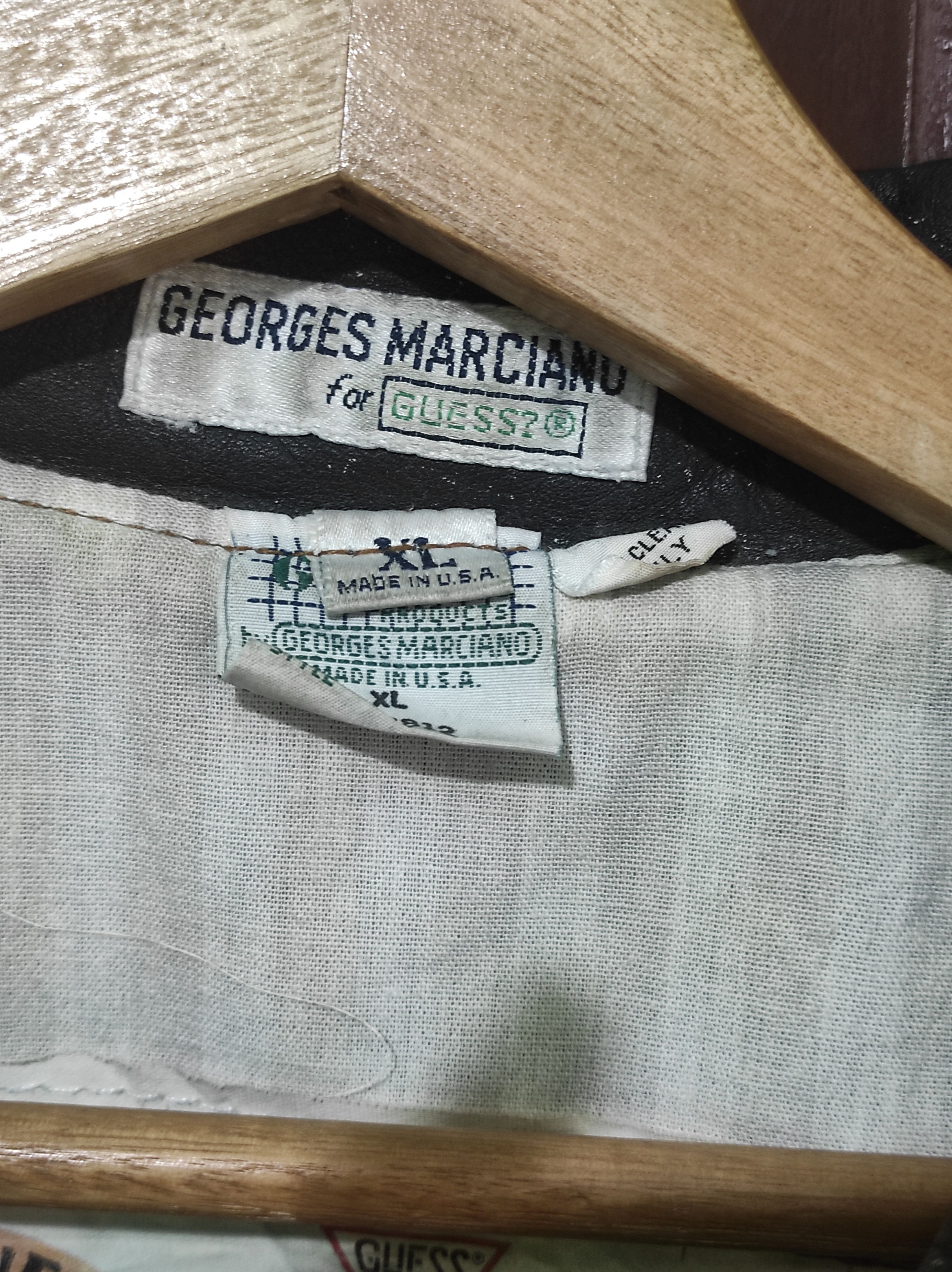 Georges Marciano × Guess × Vintage VTG Guess by Georges Marciano Leather/Denim jacket Size US XL / EU 56 / 4 - 10 Thumbnail