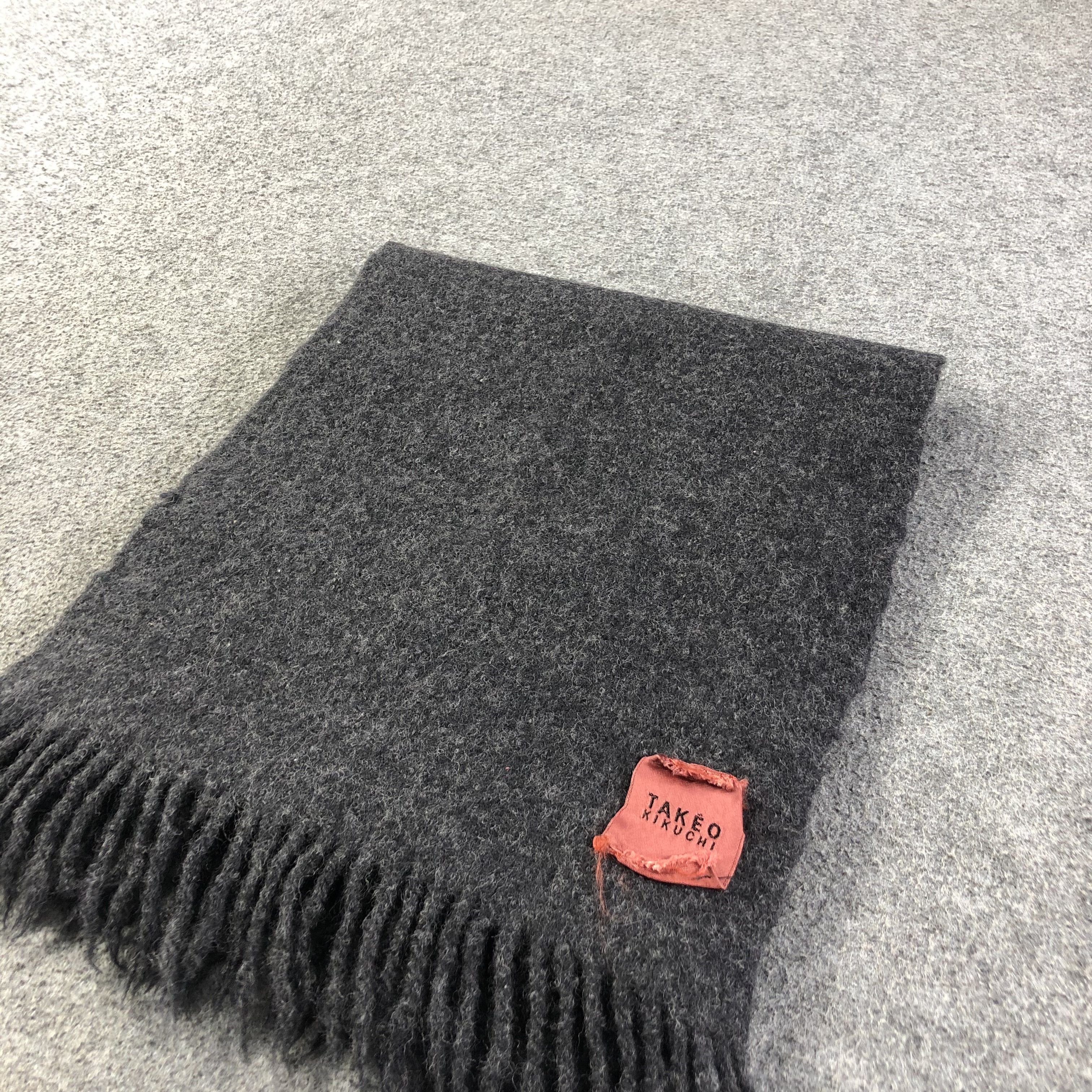 Takeo Kikuchi Takeo Kikuchi Wool Scarf Muffler V1132 Size ONE SIZE - 3 Thumbnail