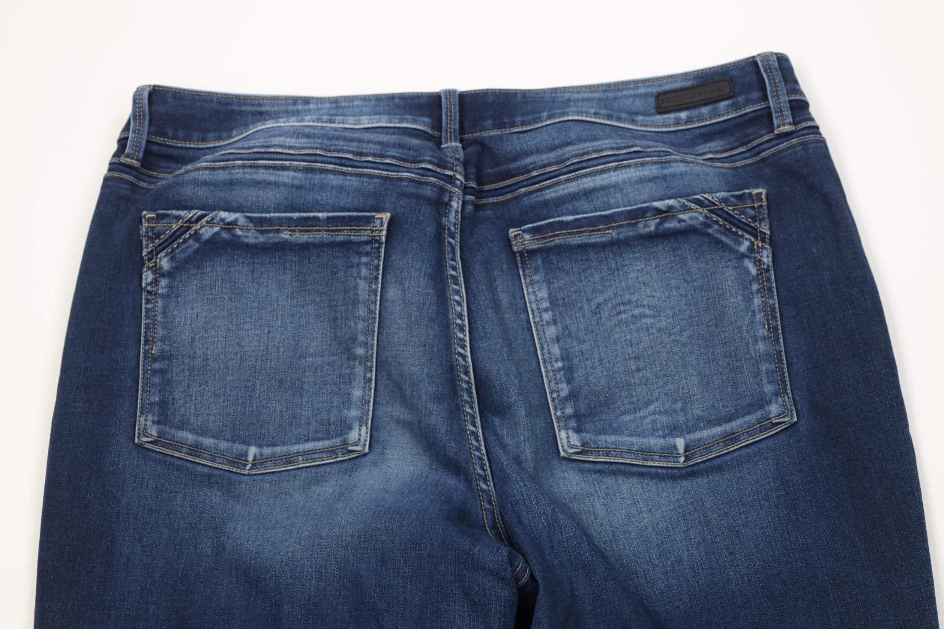 Vintage Buckle Black Fit No 93 Stretch Straight Leg Denim Jeans Size US 36 / EU 52 - 10 Thumbnail