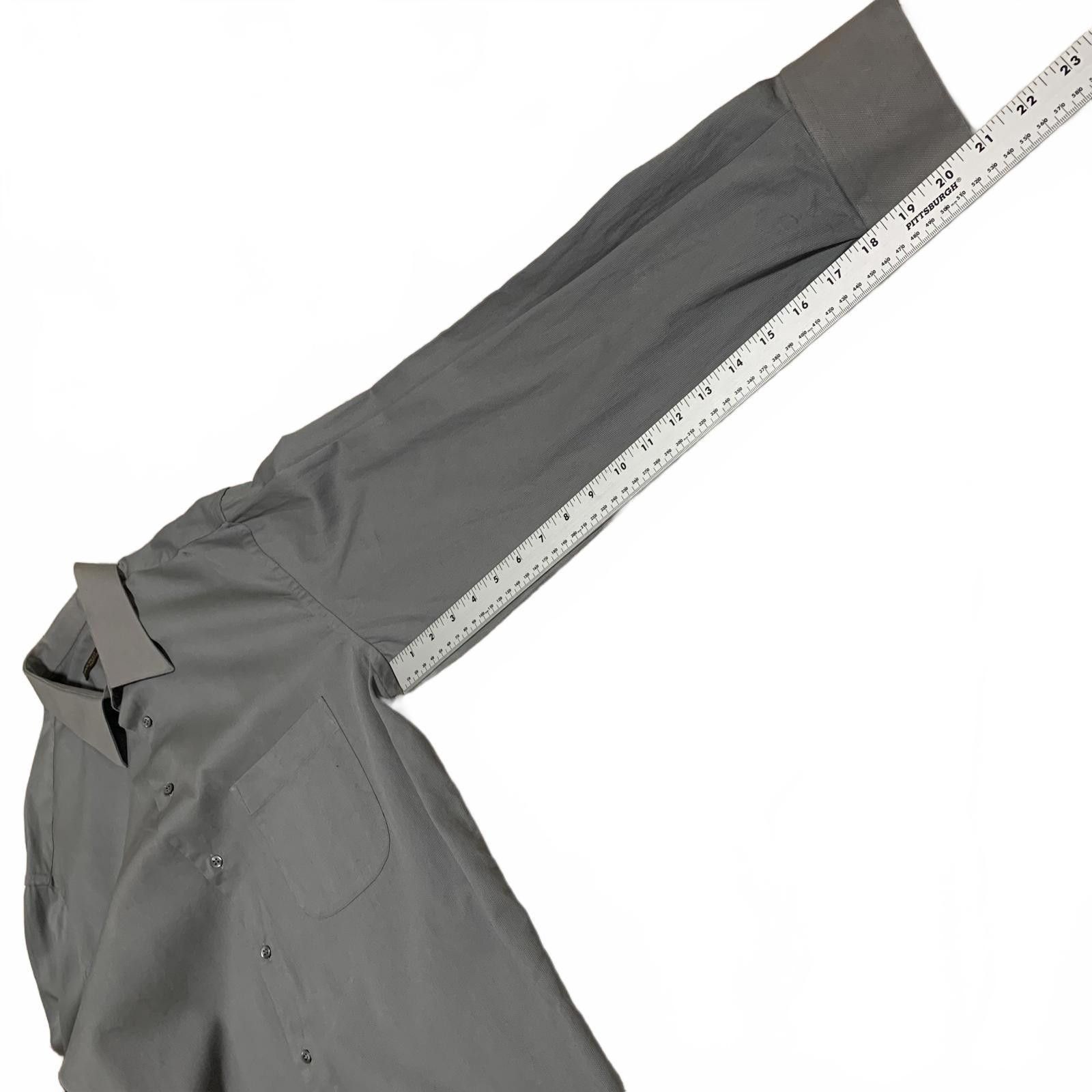 Other Marcello Toscani Men's 17.5 Gray Long Sleeve Dress Shirt Size US M / EU 48-50 / 2 - 6 Thumbnail