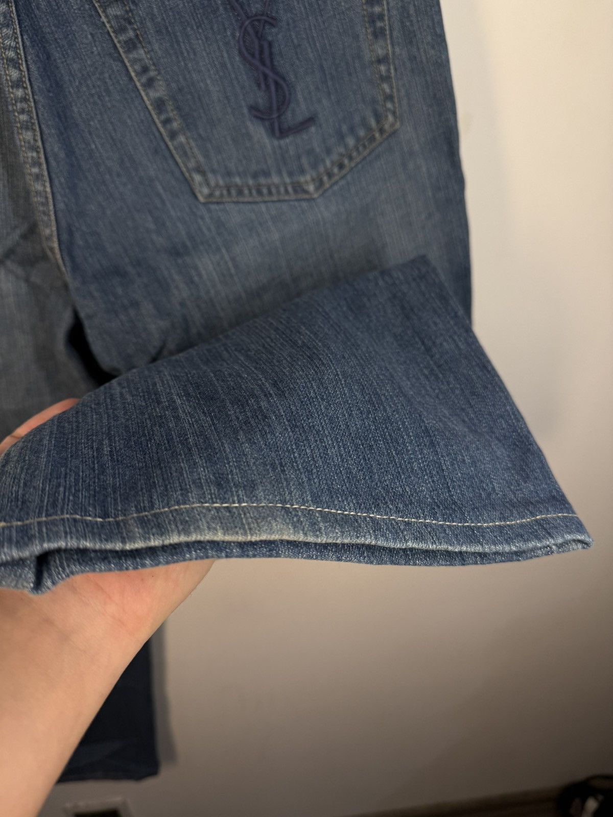 Yves Saint Laurent 34x30 YSL Jeans Denim Pants Indigo Selvedge Vintage Yves Size US 34 / EU 50 - 21 Thumbnail
