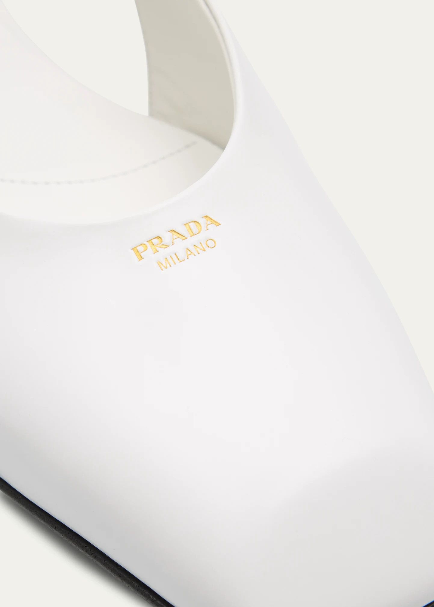Prada os11x0126 Leather Mary Jane Slingback Flats in White Size US 11 / IT 41 - 6 Thumbnail