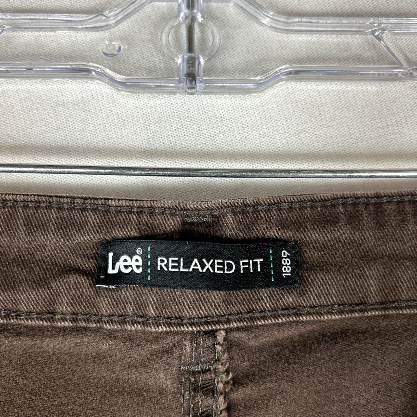 Lee Lee 1889 Relaxed Fit Chino Pants Womens 8P Brown Mid Rise Casual Workwear Size 30" / US 8 / IT 44 - 5 Thumbnail