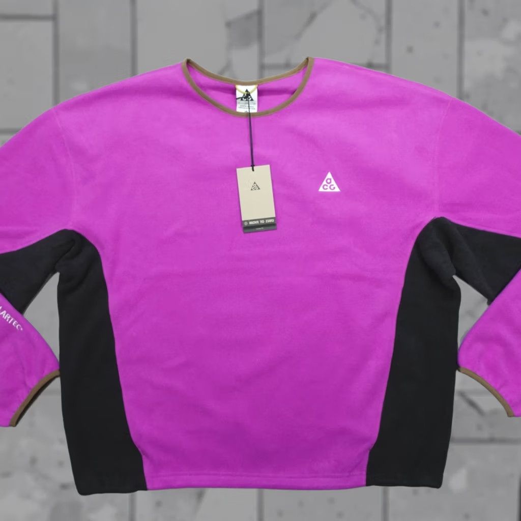 Nike Nike ACG Wolf Tree Fleece Polartec Sweatshirt Men XL Vivid PurpleHV1117–551 Size US XL / EU 56 / 4 - 1 Thumbnail