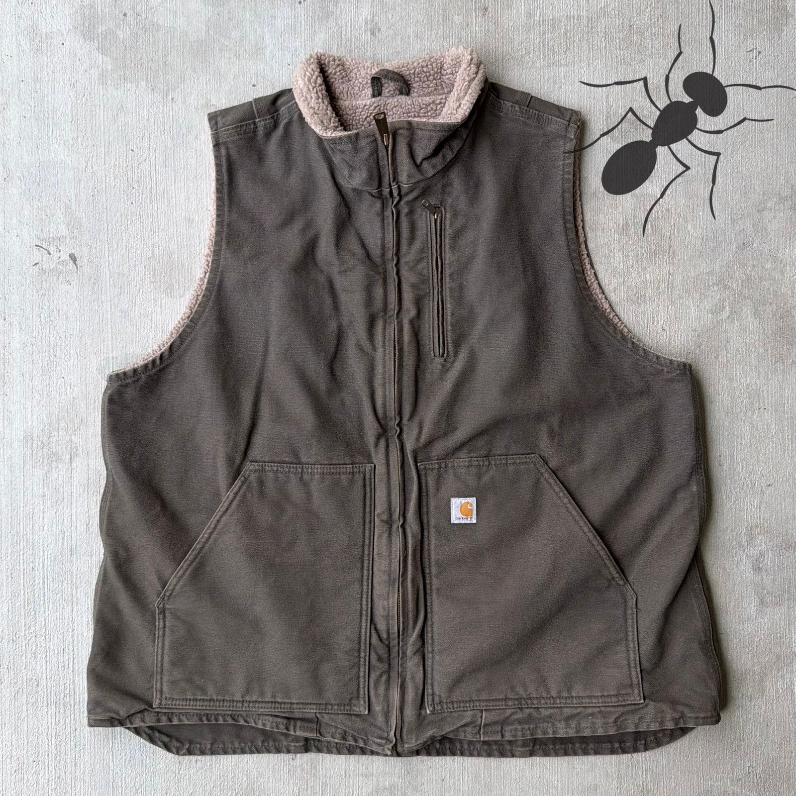 Carhartt × Vintage Carhartt WOMENS WV001 green work wear vest Size US XL / EU 56 / 4 - 1 Thumbnail