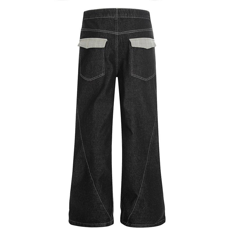 Jean American retro loose patchwork jeans for men Size US 32 / EU 48 - 2 Thumbnail